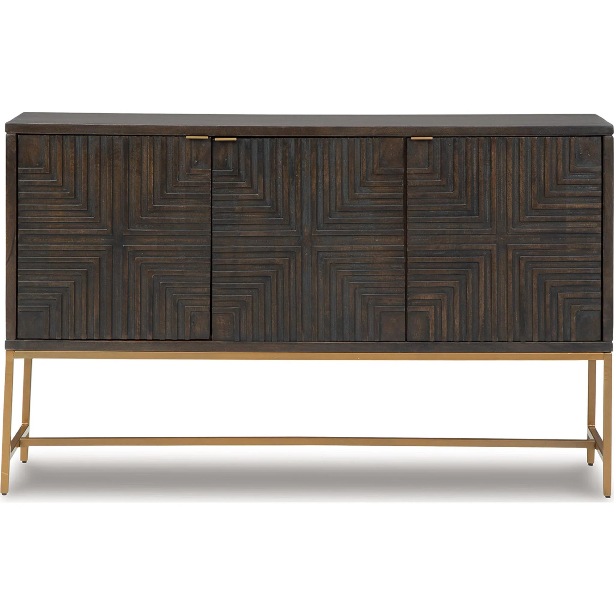 Elinmore Accent Cabinet - Brown/Gold Finish - Image 12