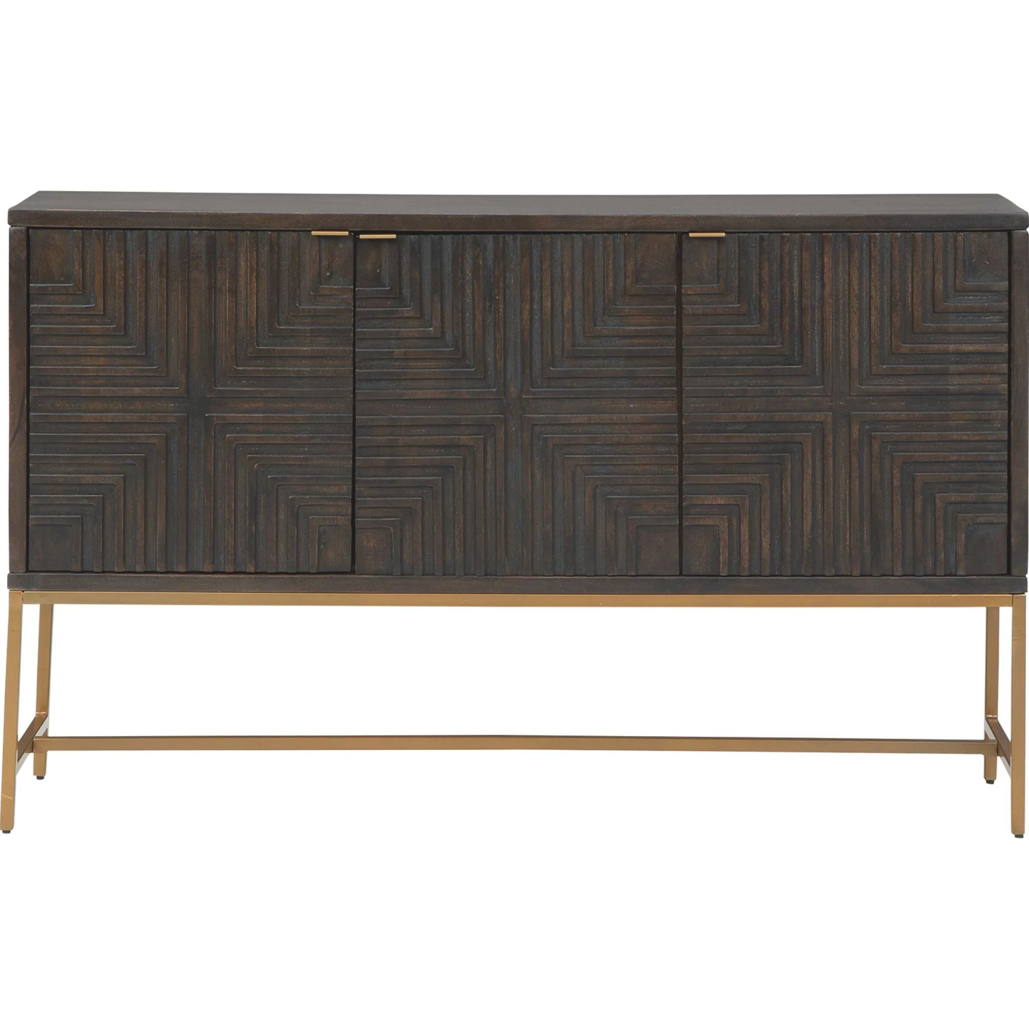Elinmore Accent Cabinet - Brown/Gold Finish - Image 3