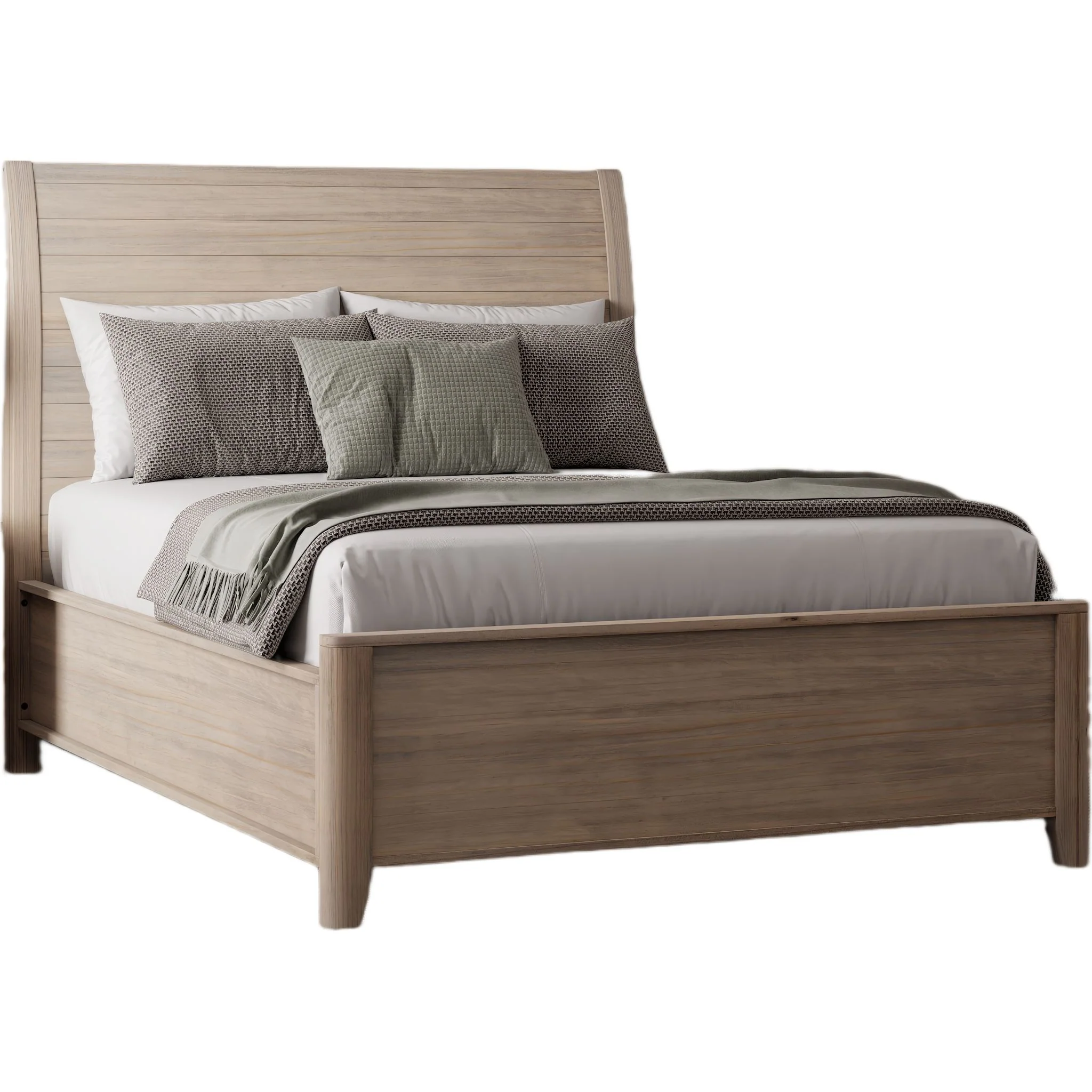 Ellesmere Full Sleigh Bed - Champagne