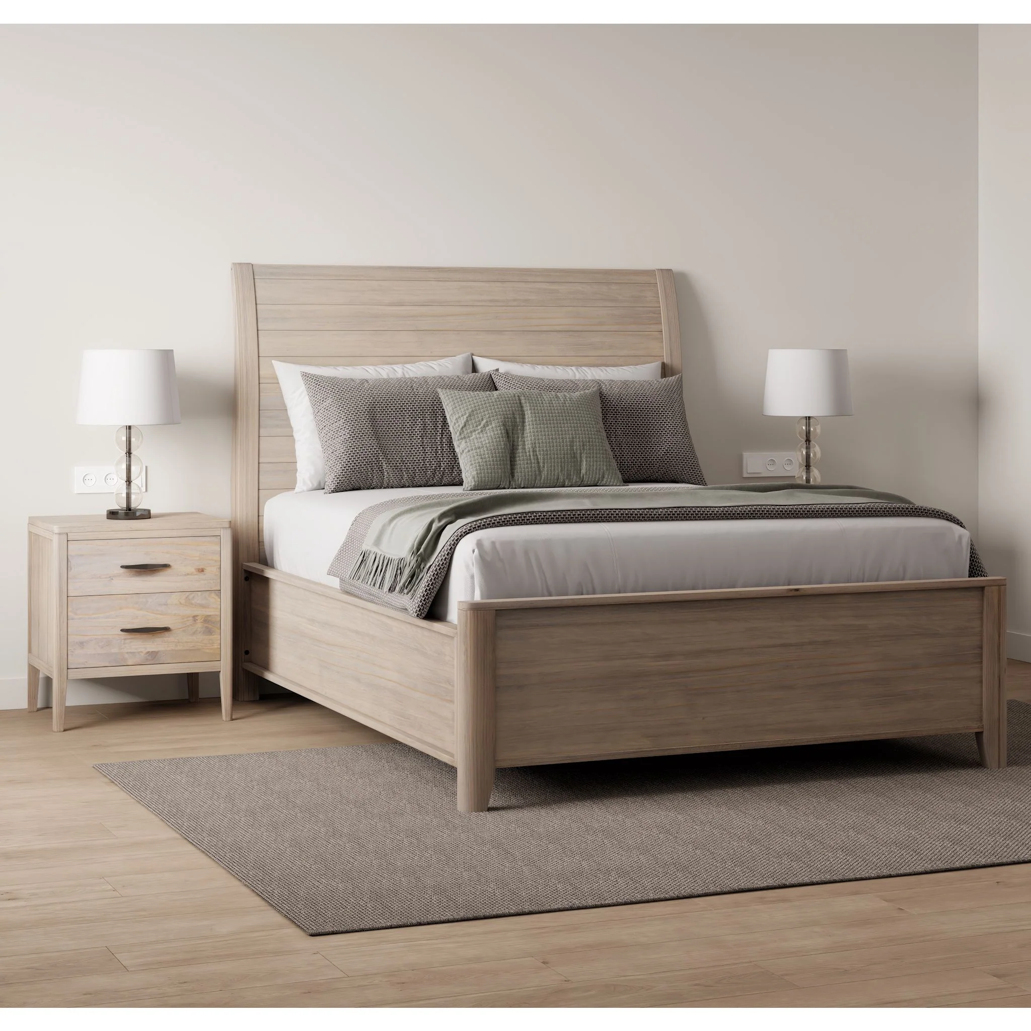 Ellesmere Full Sleigh Bed - Champagne - Image 2