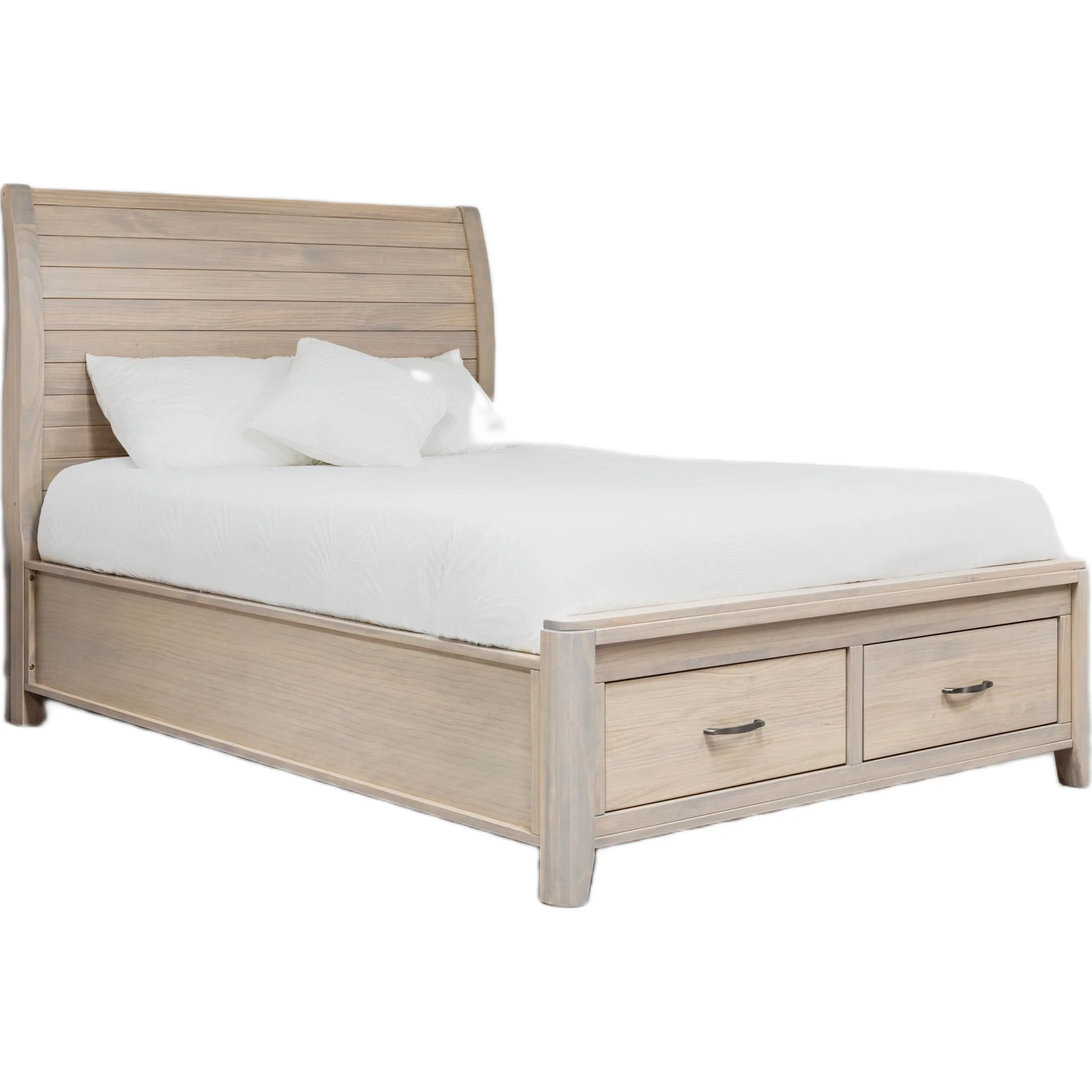 Ellesmere Full Sleigh Storage Bed - Champagne