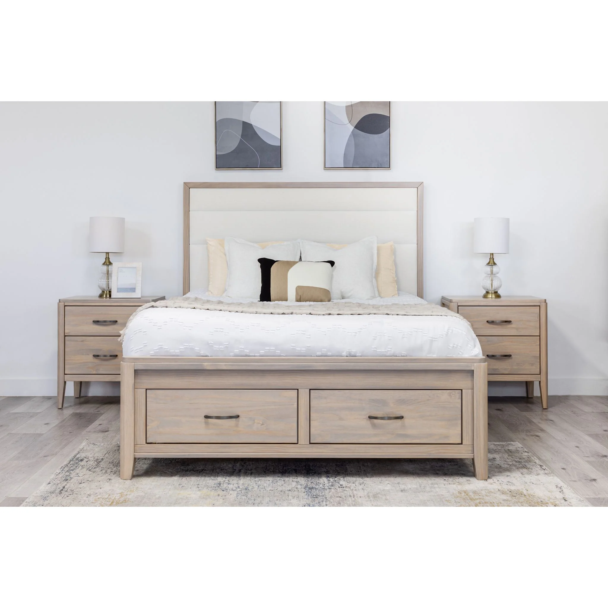 Ellesmere Full Storage Bed - Champagne/White - Image 2