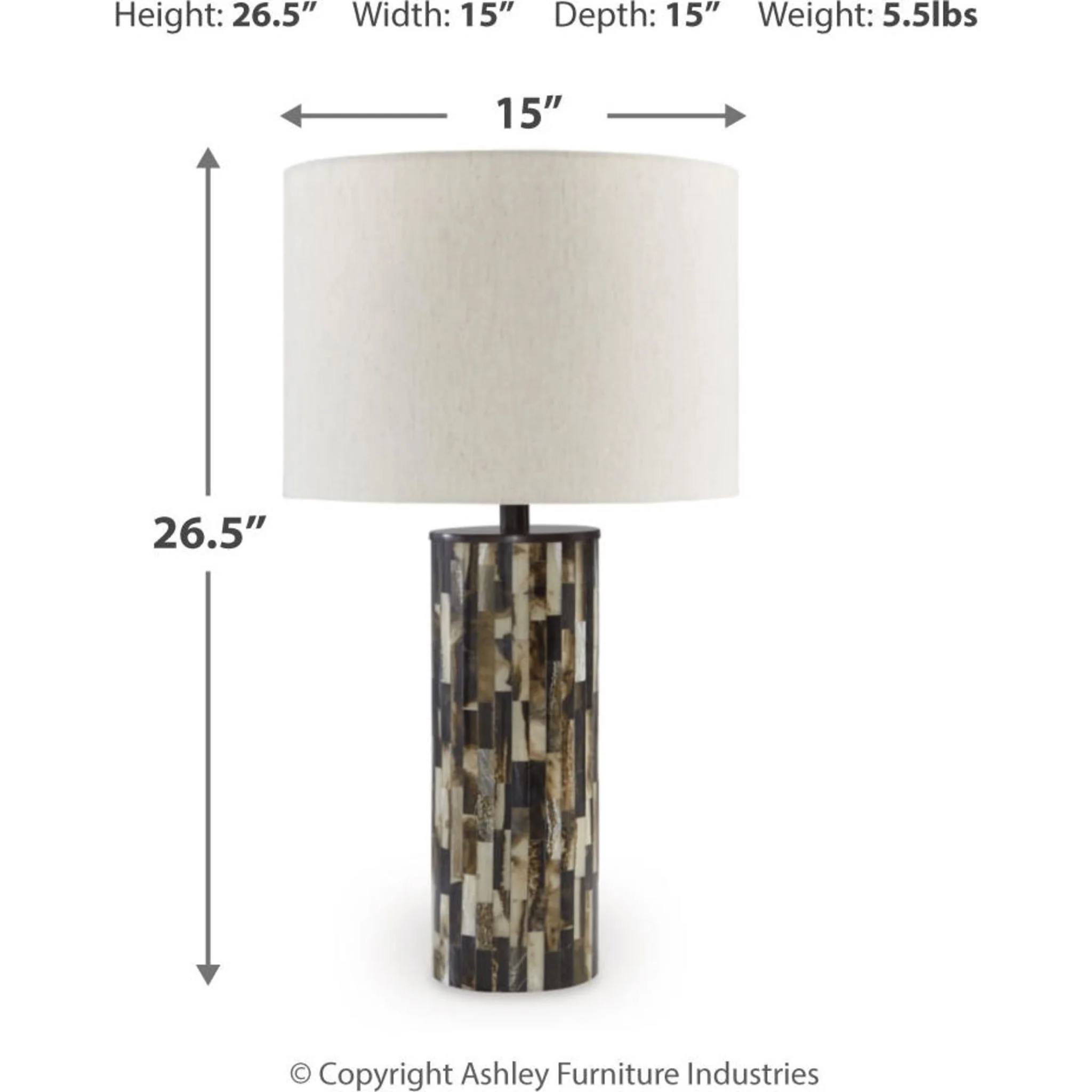 Ellford Table Lamp 27.13" - Image 6