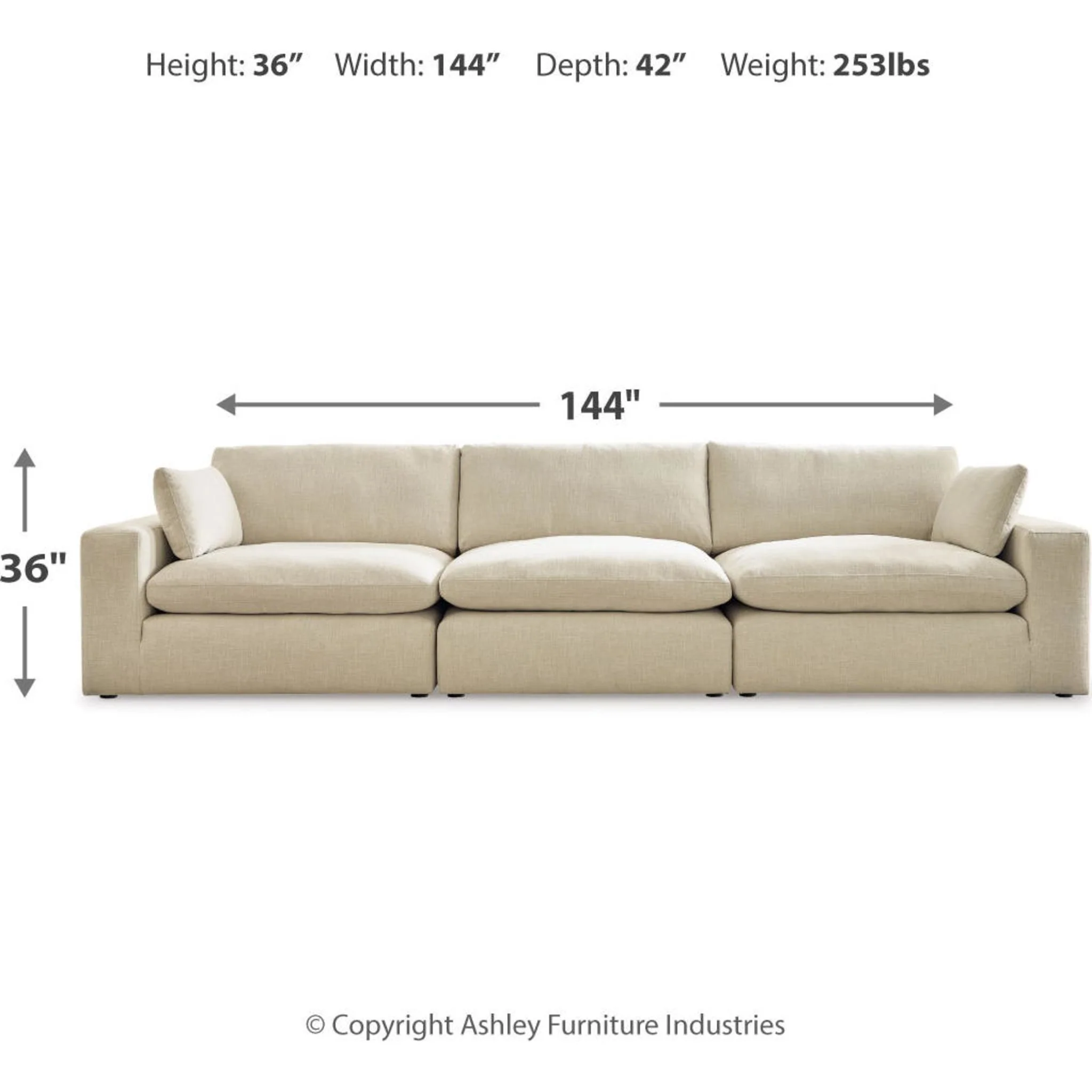 Elyza 3 Piece Modular Sectional - Image 3