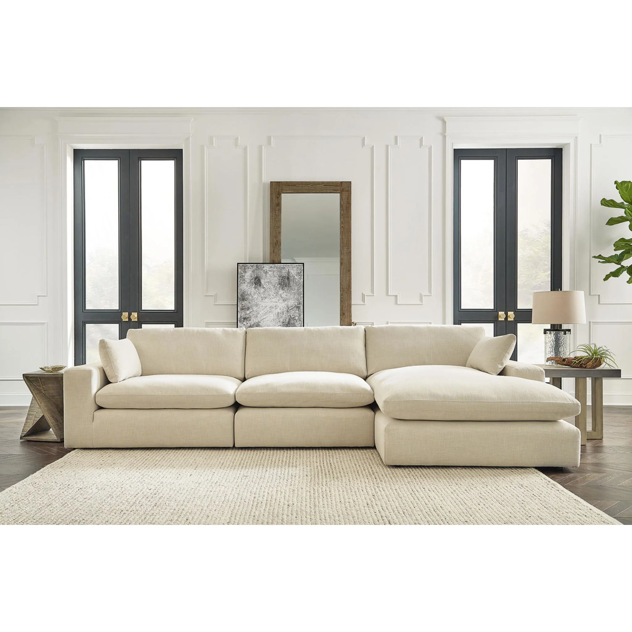 Elyza 3 Piece Modular Sectional with Chaise - Image 2