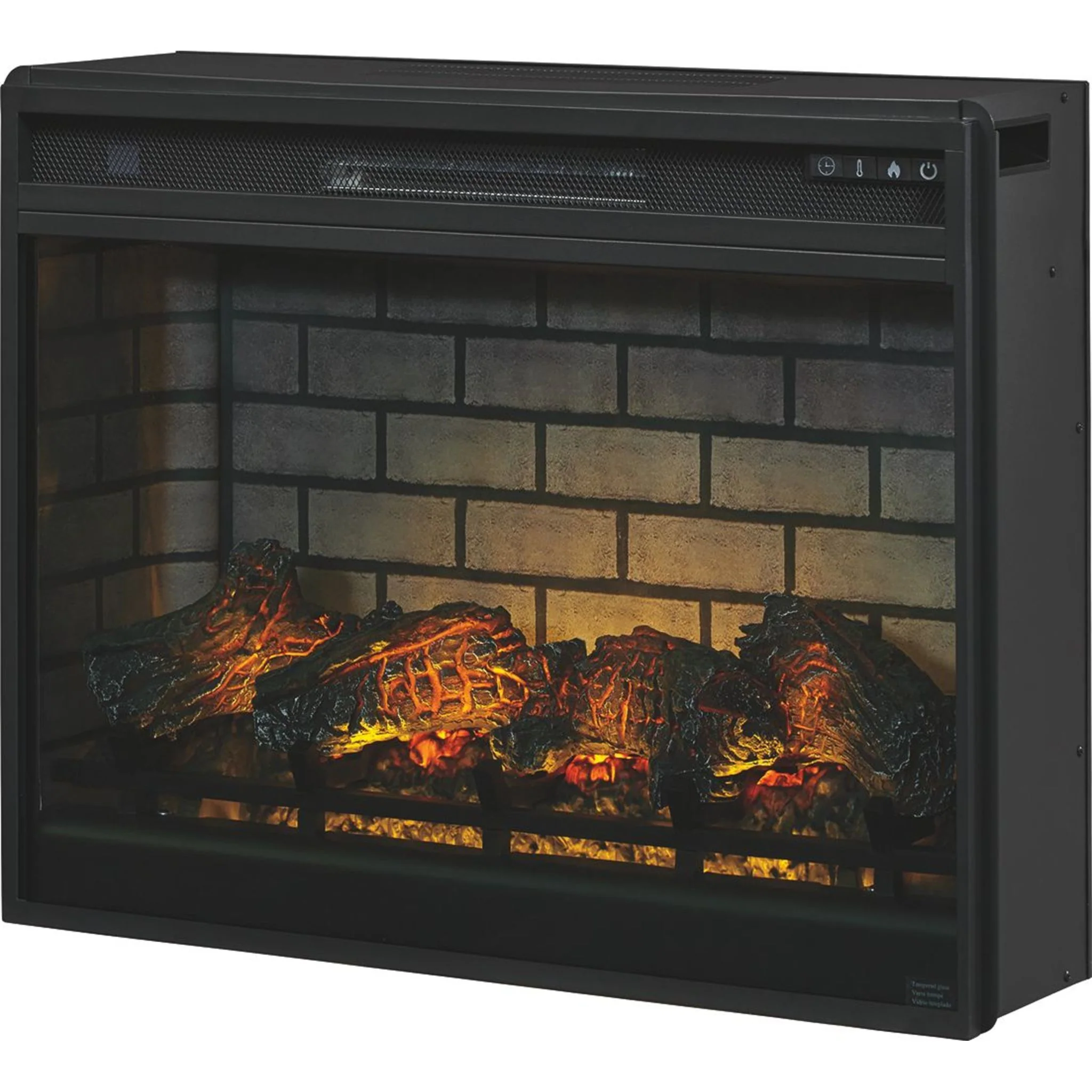 Entertainment Accessories Fireplace Insert - Black - Image 3