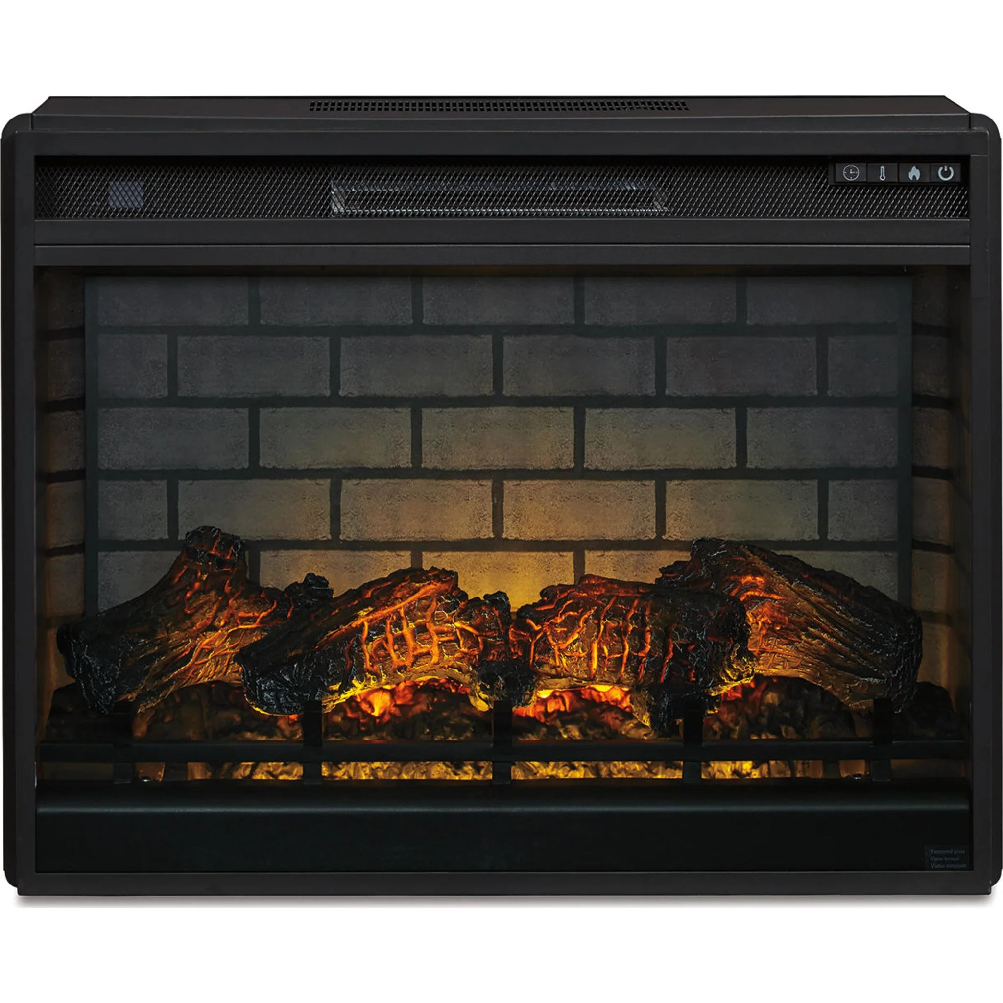 Entertainment Accessories Fireplace Insert - Black - Image 4
