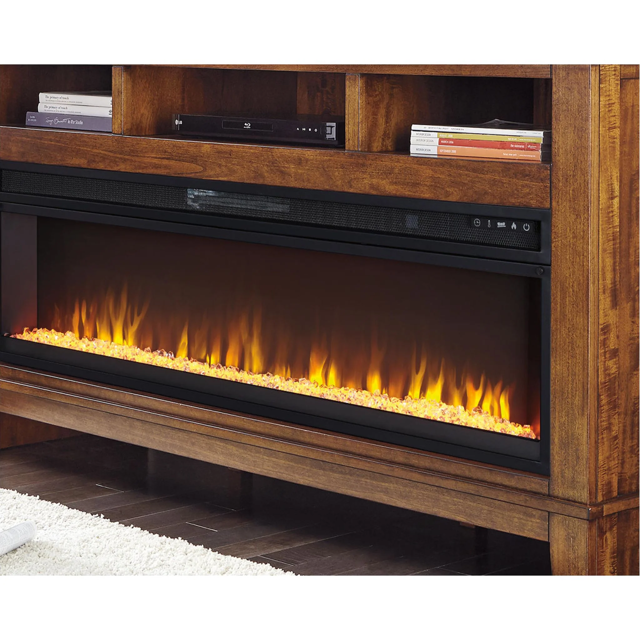 Entertainment Accessories Fireplace Insert - Black - Image 5