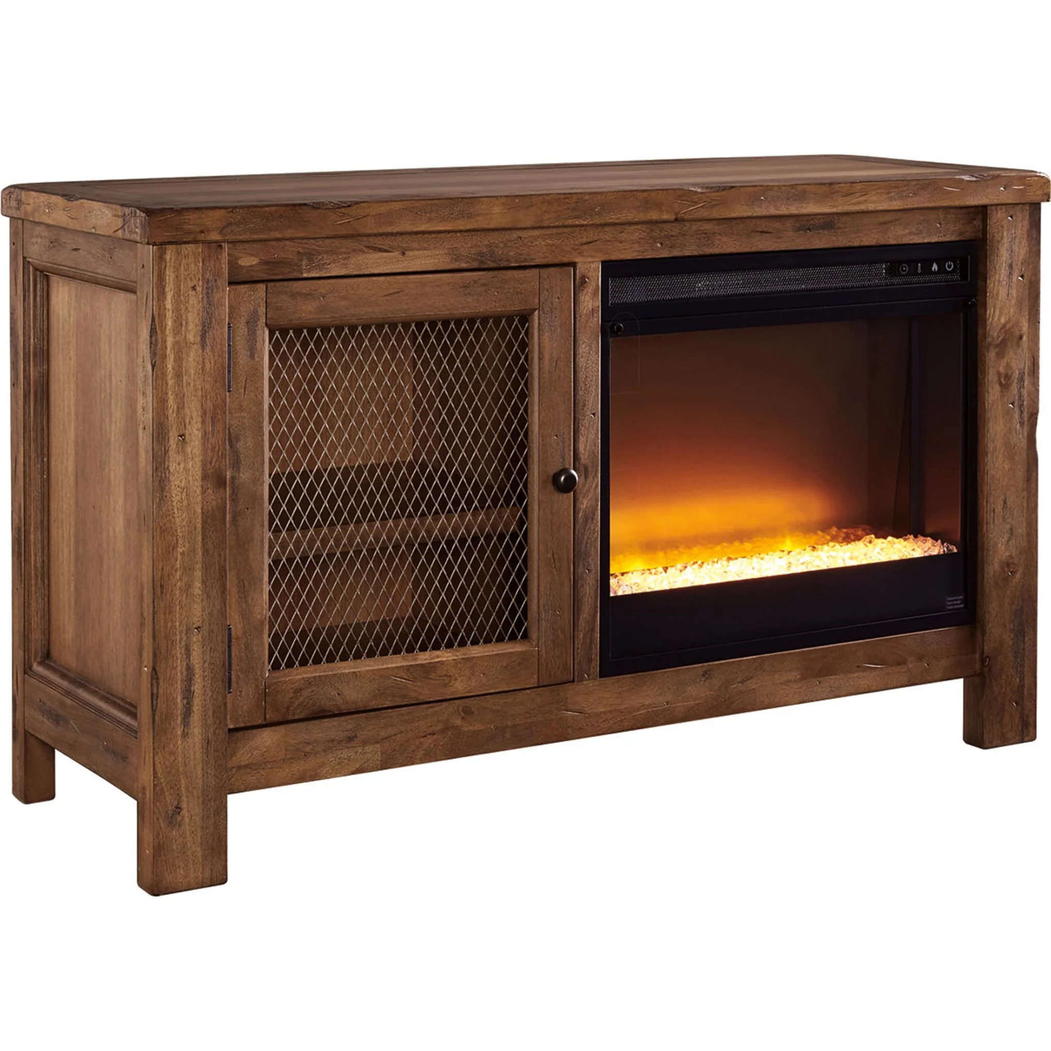 Entertainment Accessories Fireplace Insert with Crushed Glass - Black - Image 22