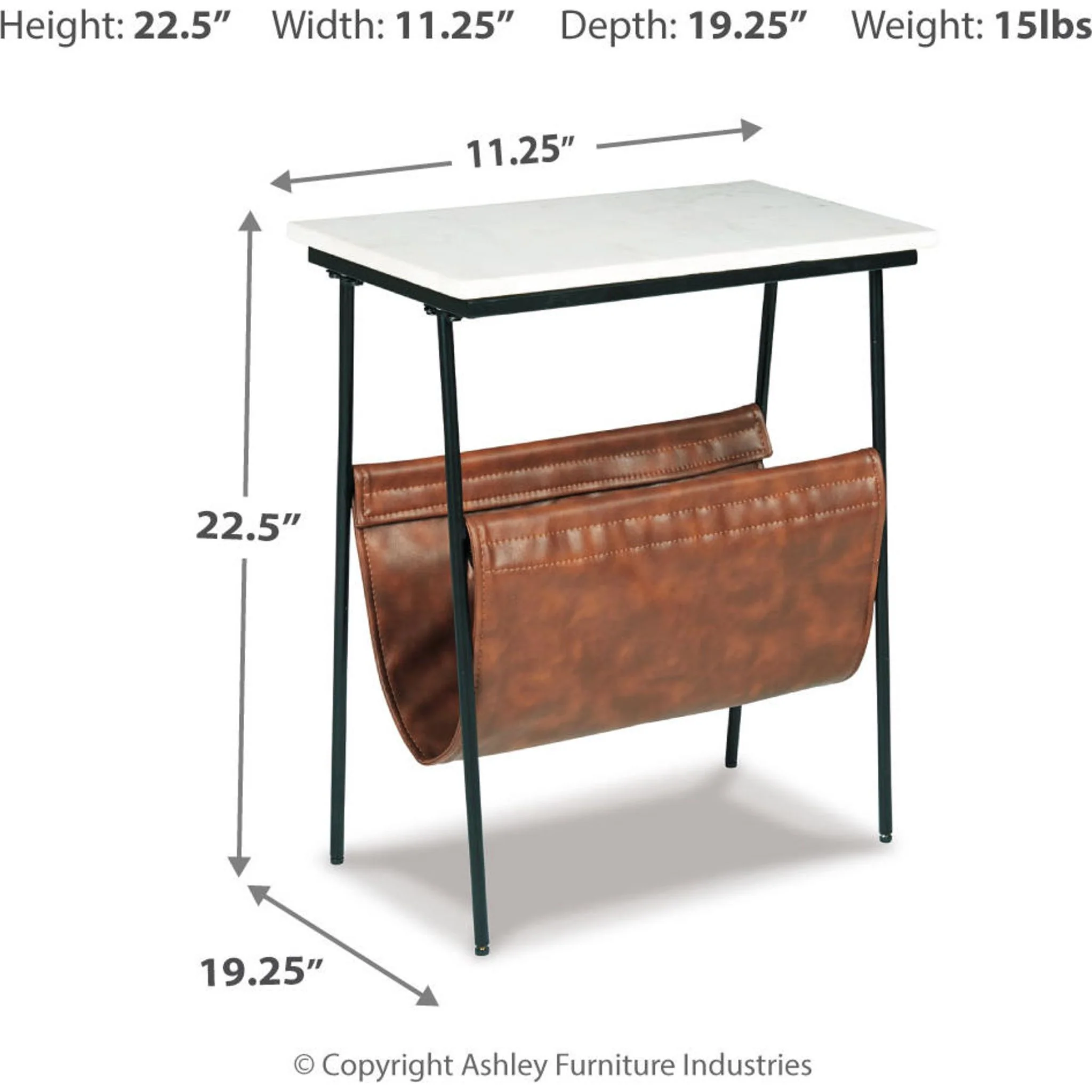 Etanbury Accent Table - Brown/Black - Image 10