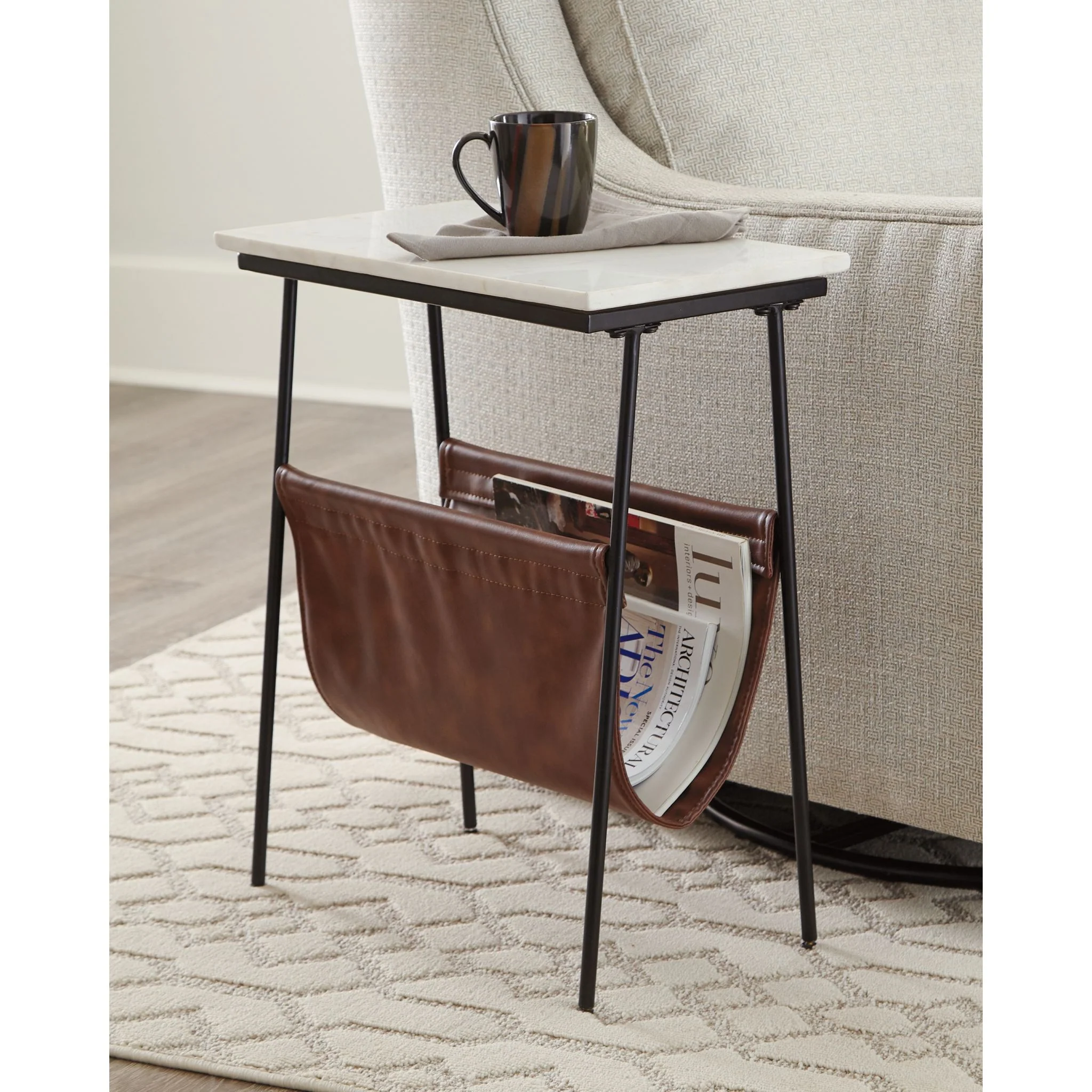 Etanbury Accent Table - Brown/Black - Image 2