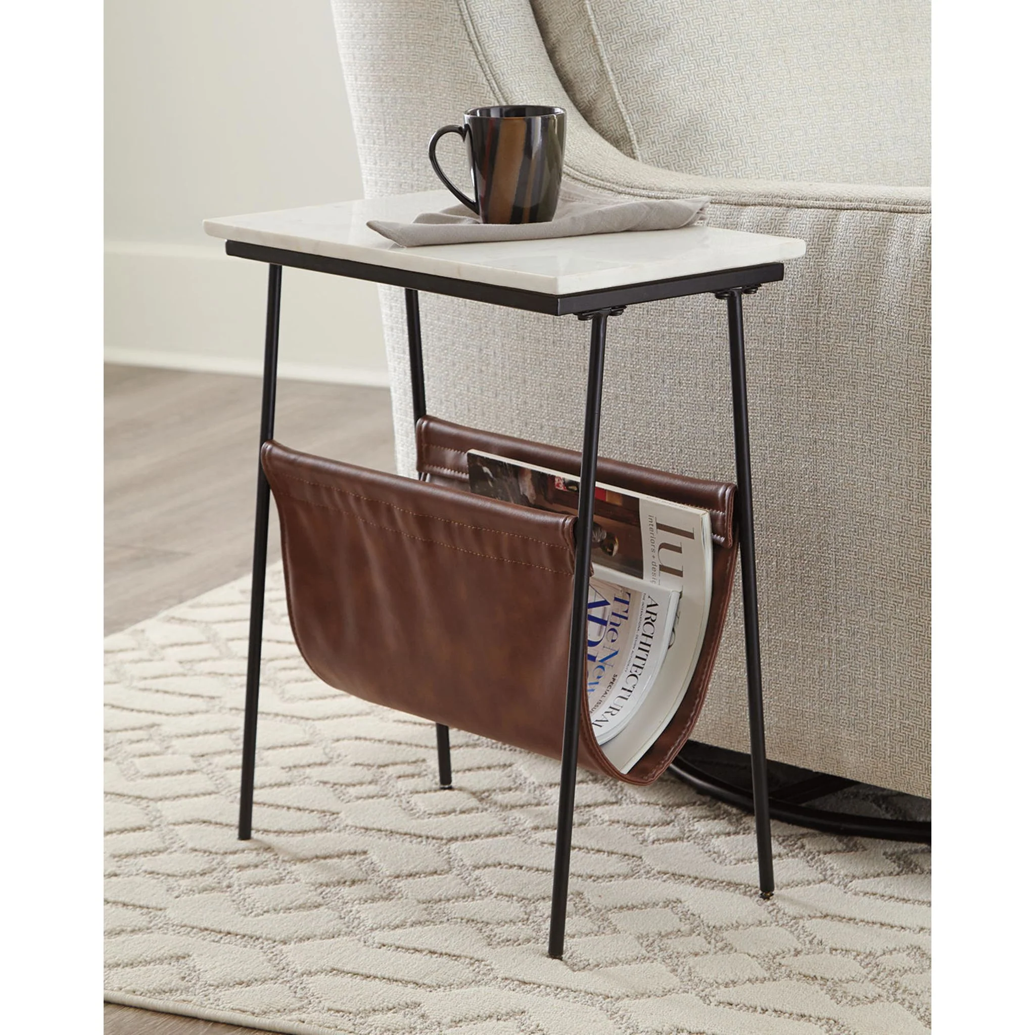 Etanbury Accent Table - Brown/Black - Image 8