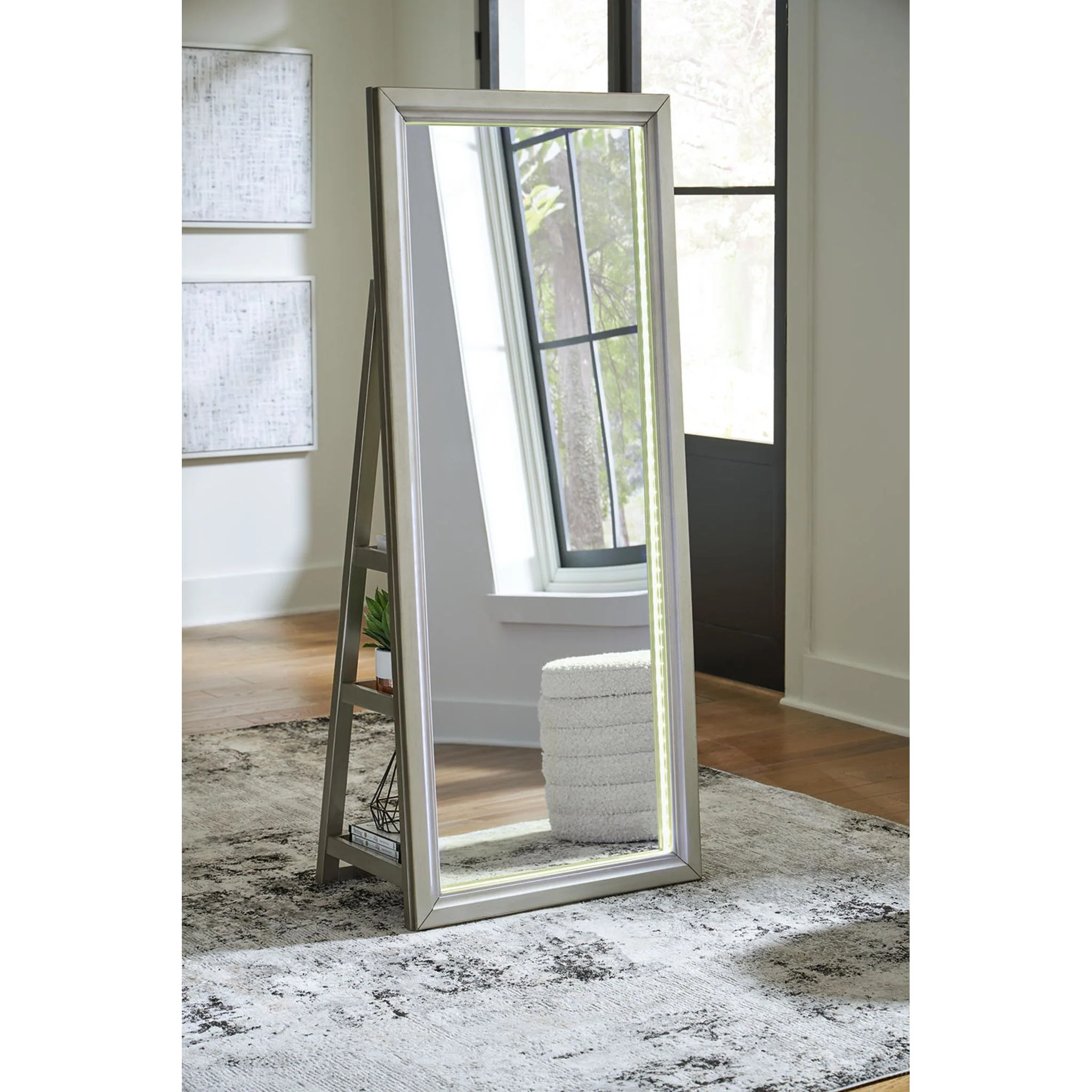 Evesen Floor Mirror - Champagne - Image 44