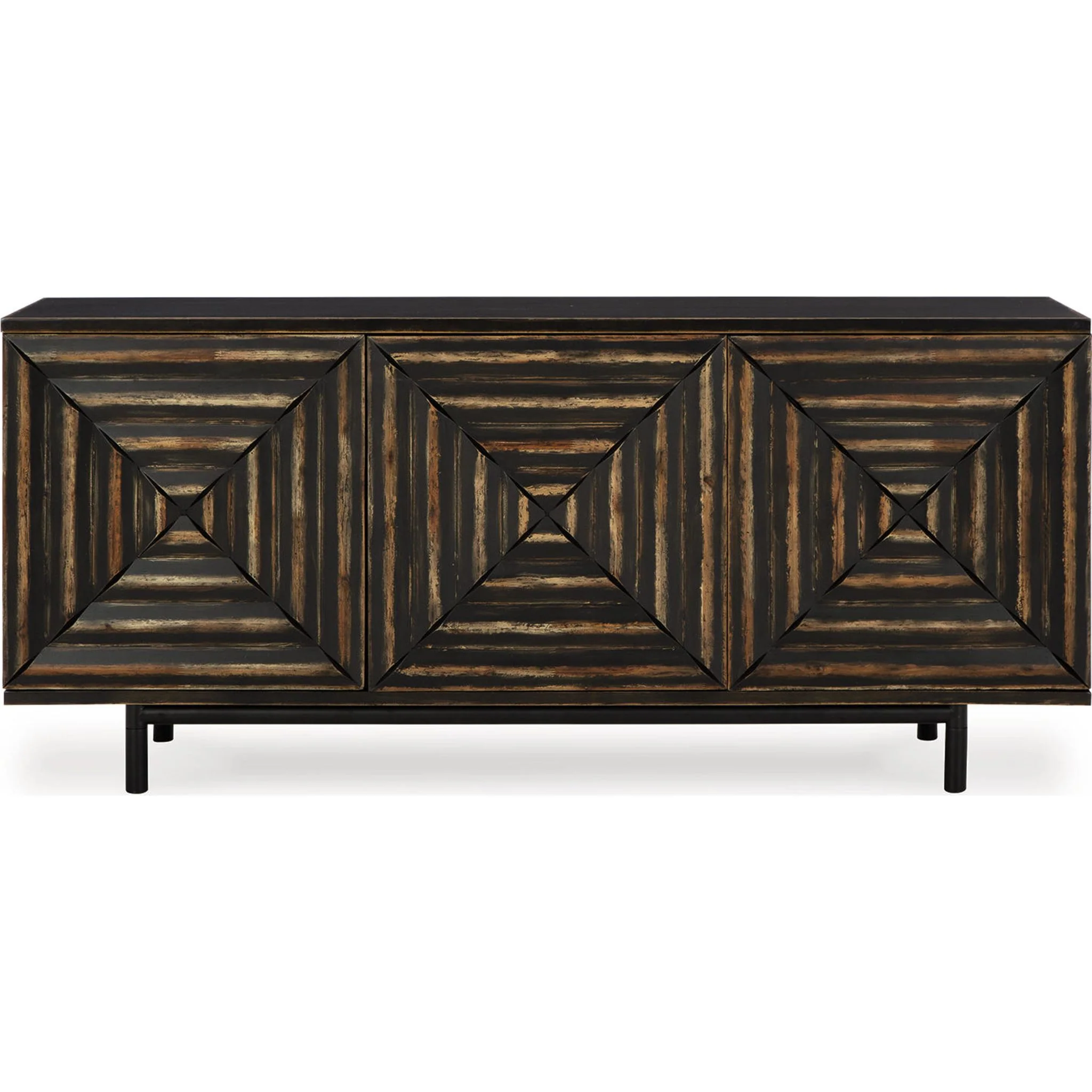Fair Ridge Accent Cabinet - Distressed Black - Image 5