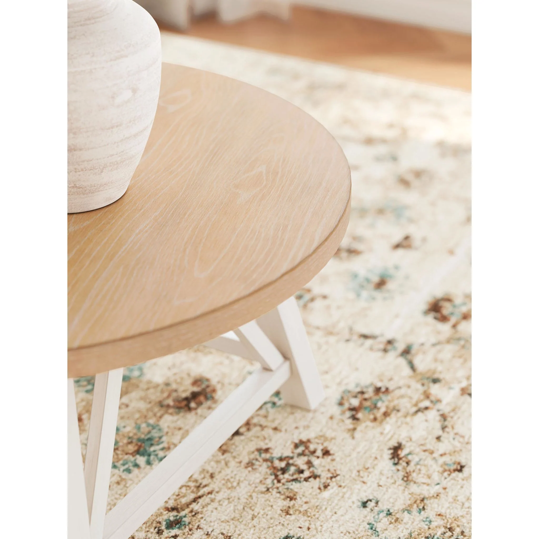 Fawndell 3 Pack Tables - Antique White/Brown - Image 13
