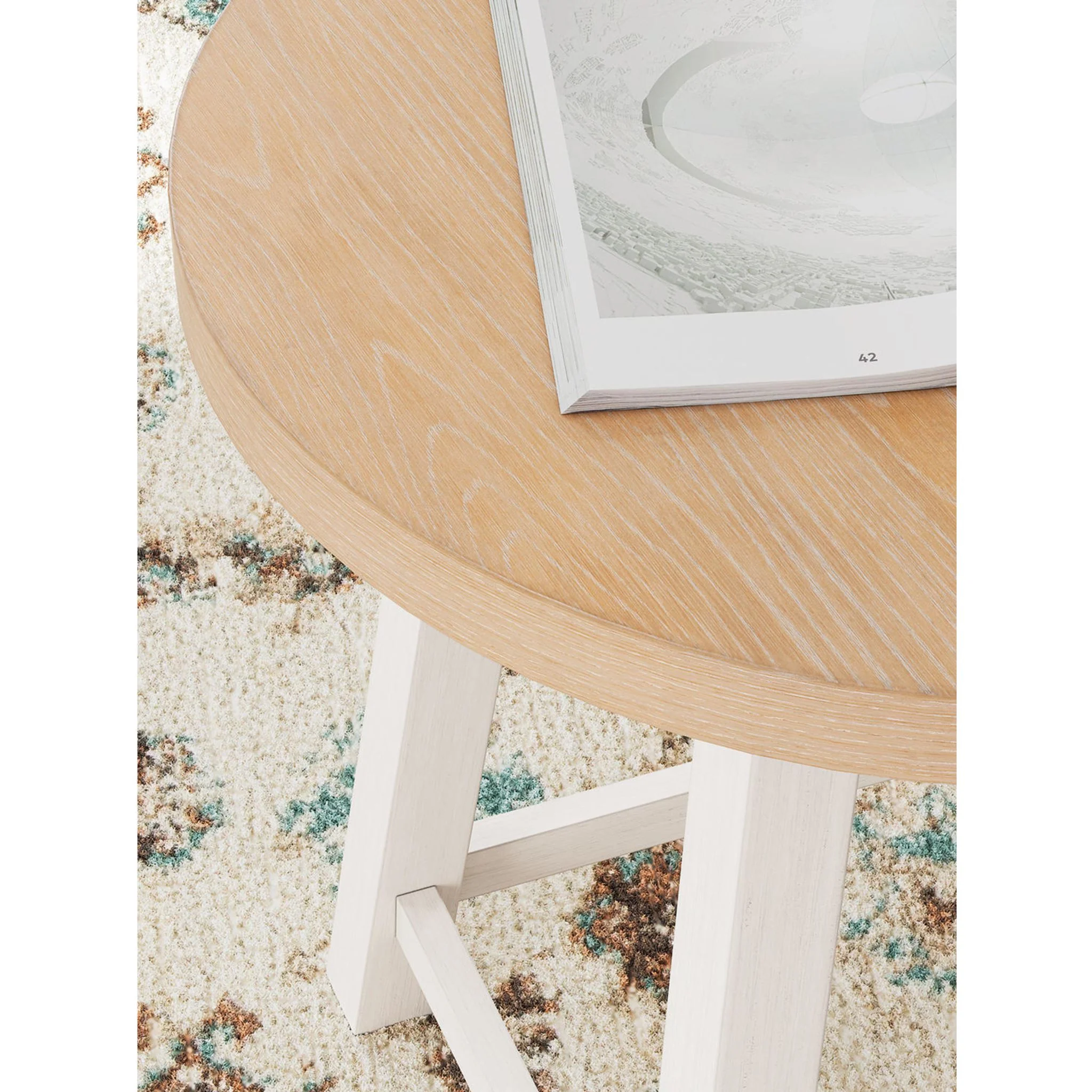 Fawndell 3 Pack Tables - Antique White/Brown - Image 14