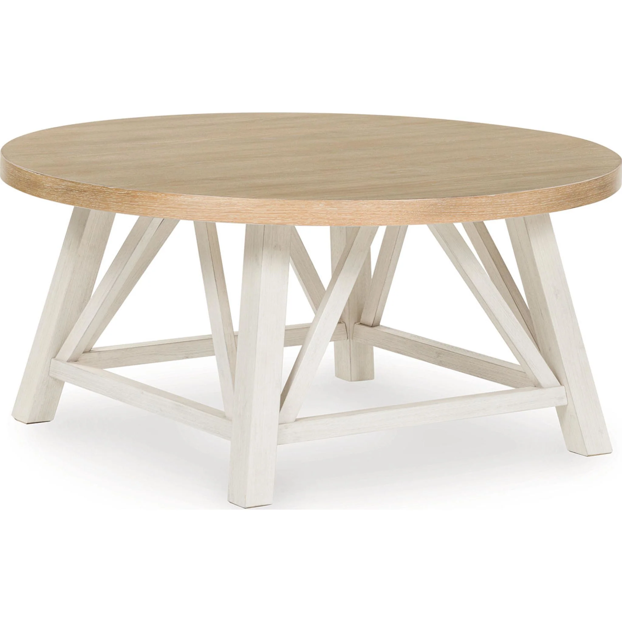 Fawndell 3 Pack Tables - Antique White/Brown - Image 3