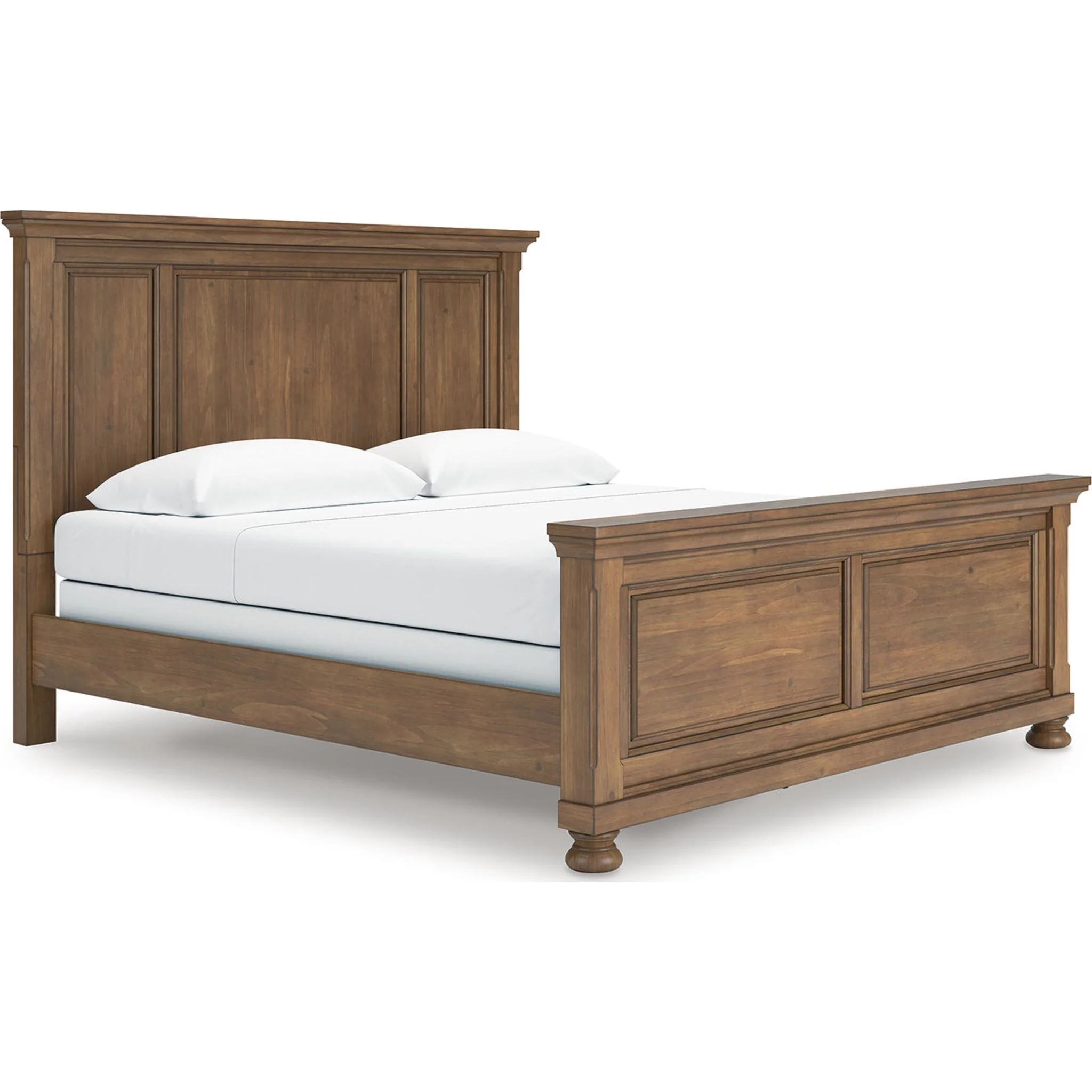 Feddinger 6 Piece King Panel Bedroom - Medium Brown - Image 14