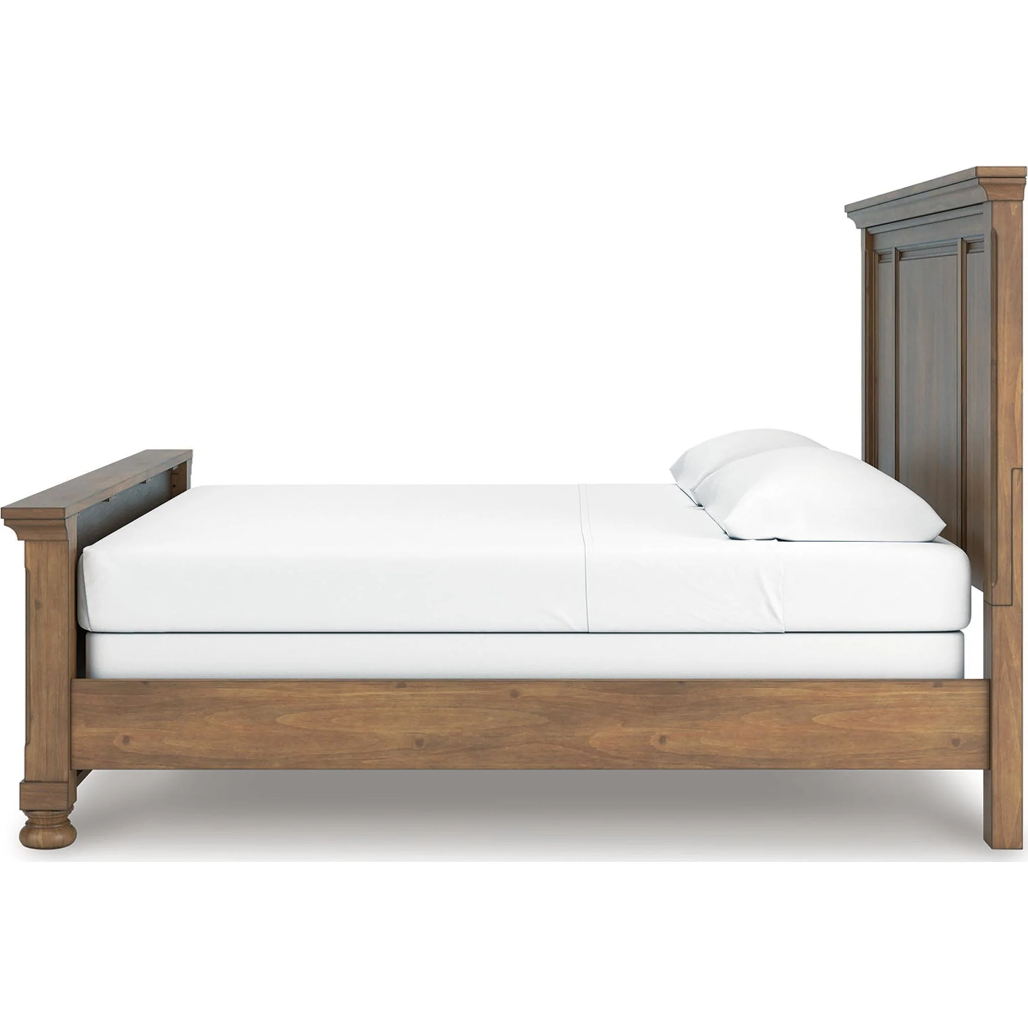 Feddinger 6 Piece King Panel Bedroom - Medium Brown - Image 17