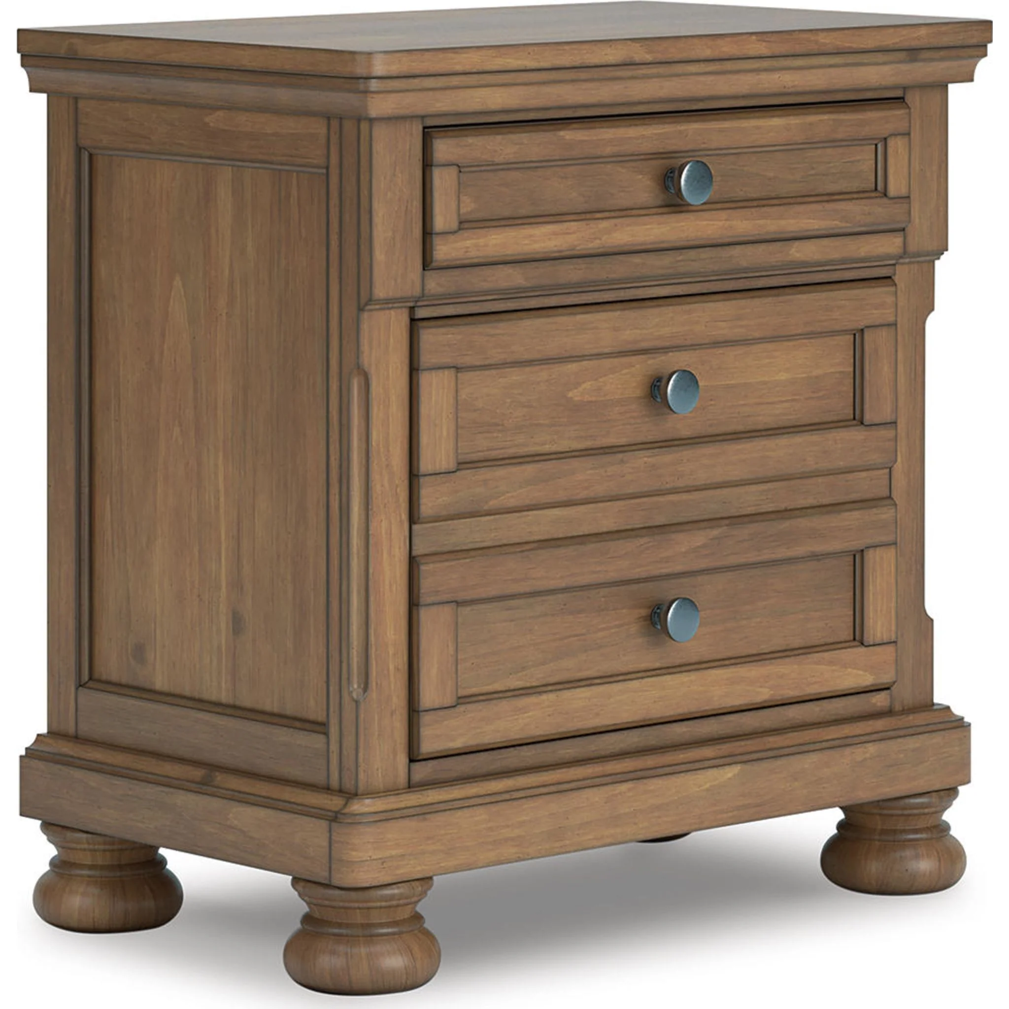 Feddinger 6 Piece King Panel Bedroom - Medium Brown - Image 22