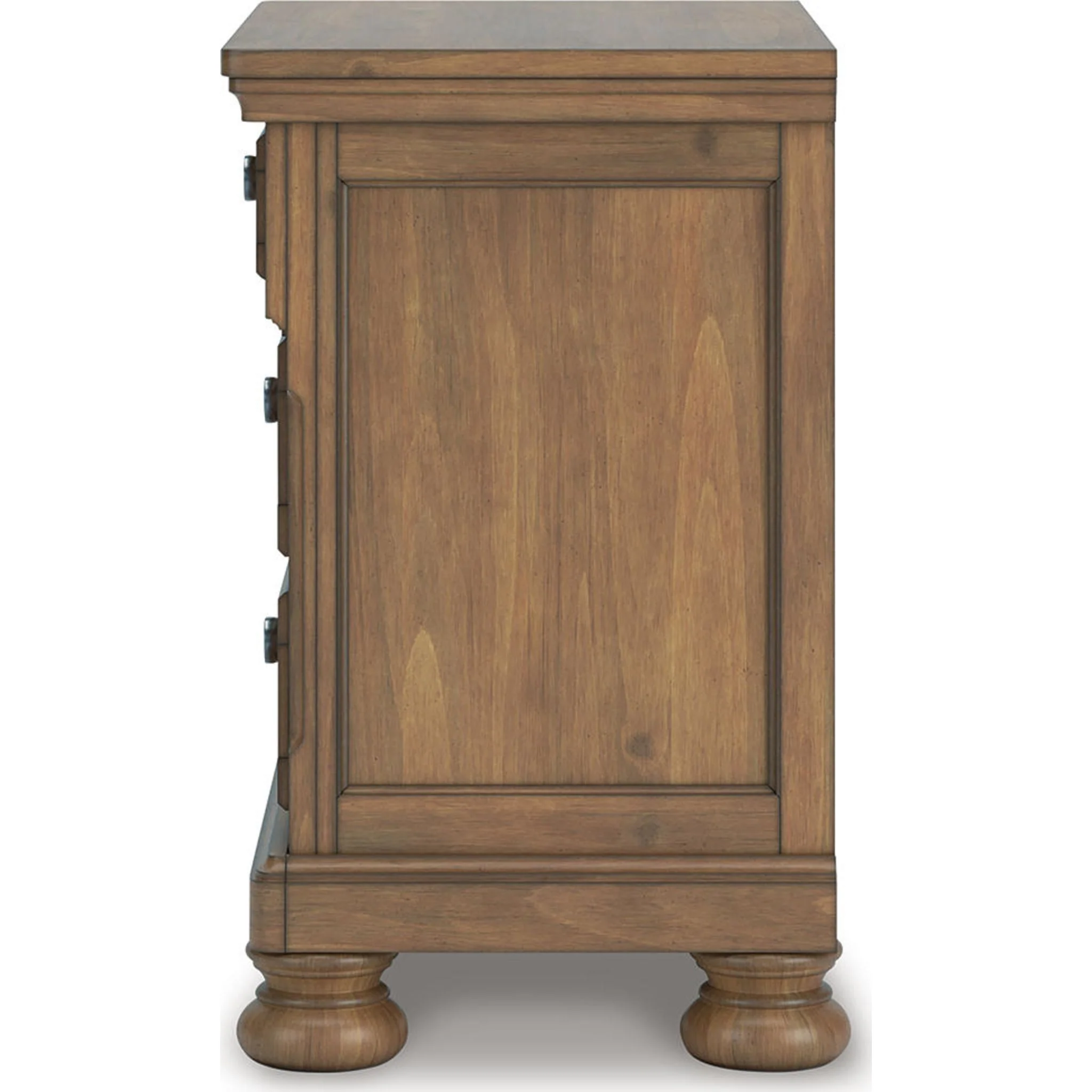 Feddinger 6 Piece King Panel Bedroom - Medium Brown - Image 45