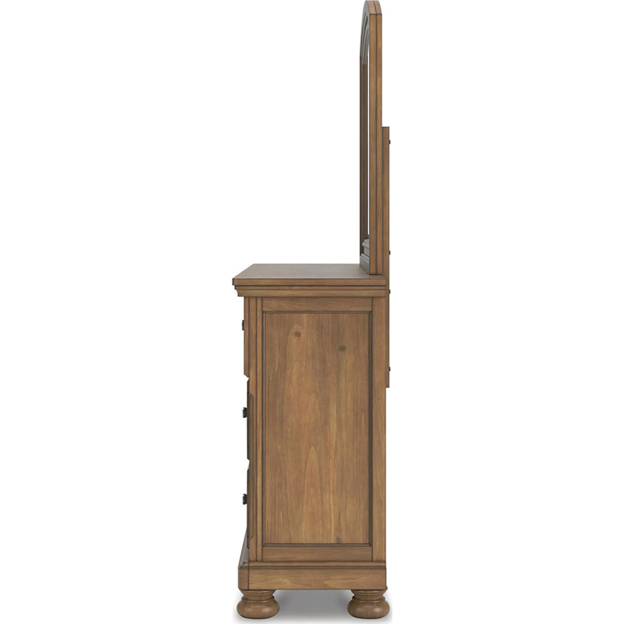 Feddinger 6 Piece King Panel Bedroom - Medium Brown - Image 8