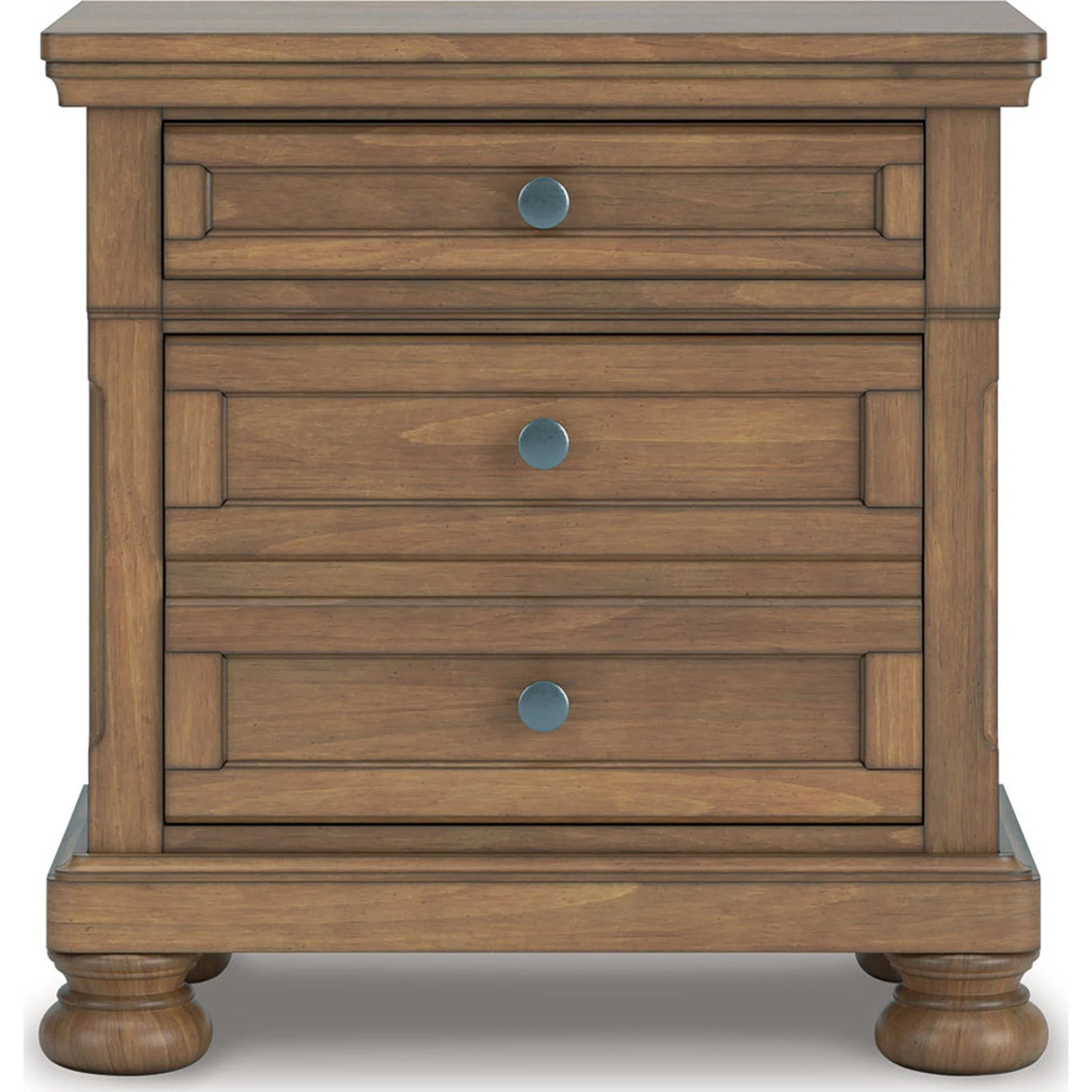 Feddinger 6 Piece Sleigh Storage Bedroom - Medium Brown - Image 26
