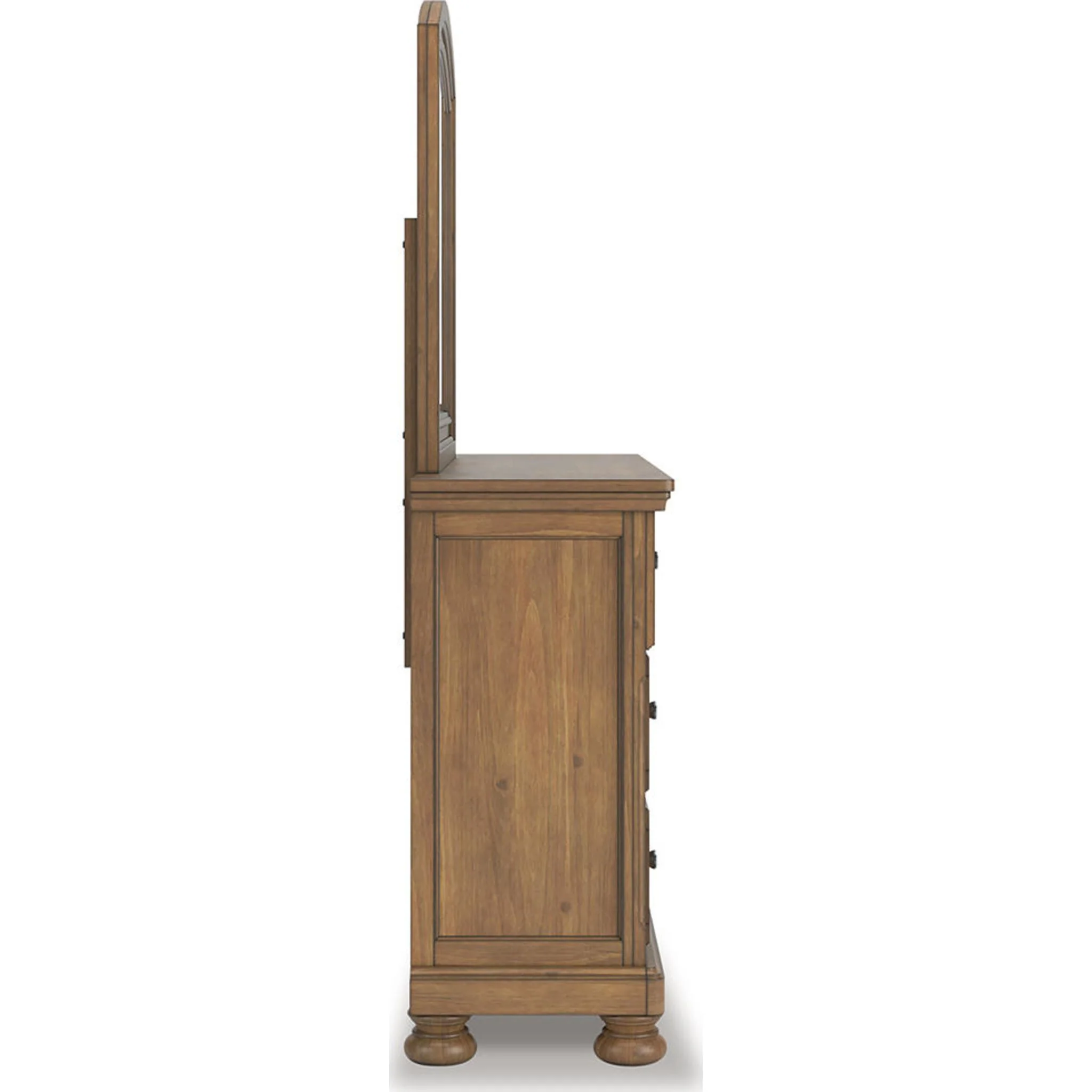 Feddinger 6 Piece Sleigh Storage Bedroom - Medium Brown - Image 9