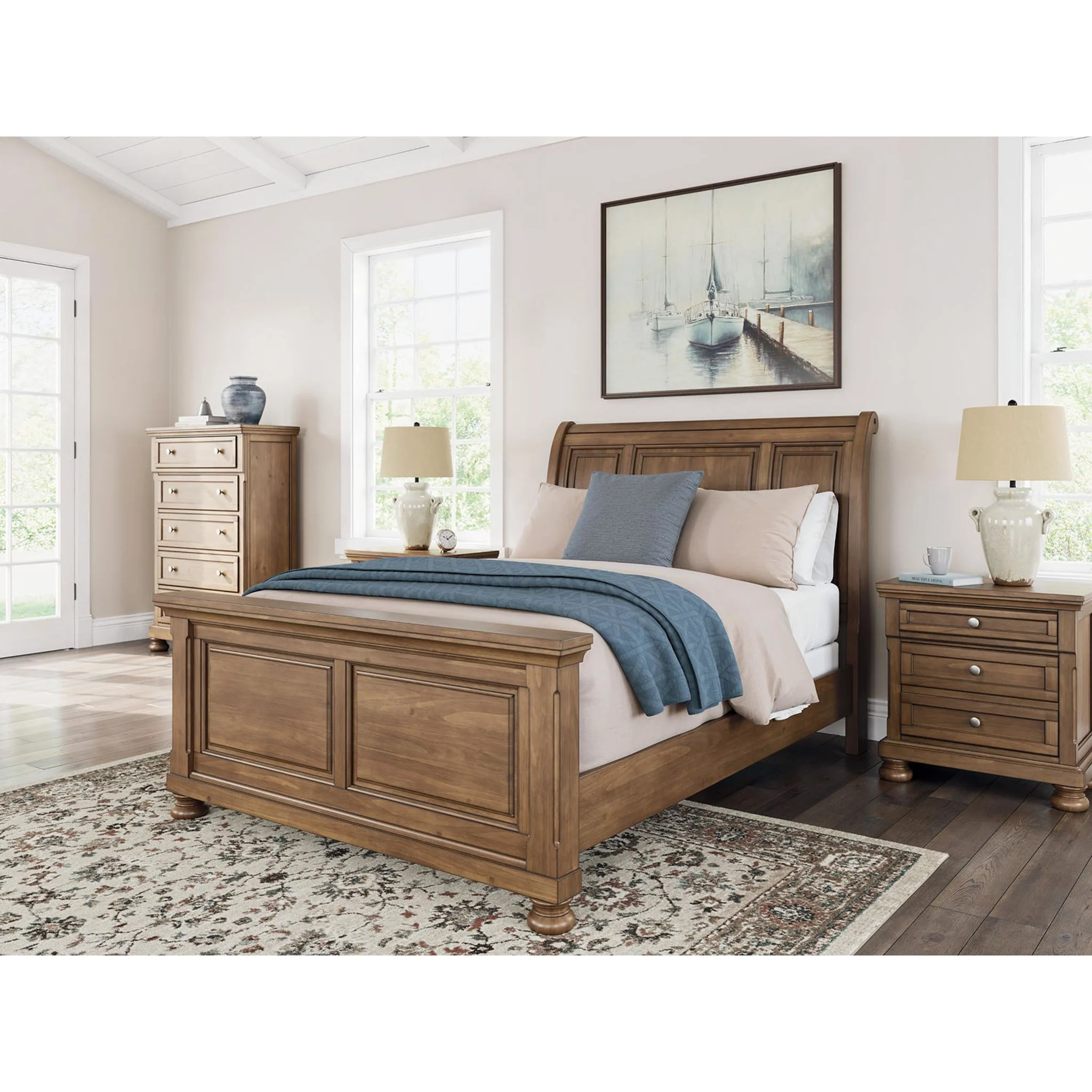 Feddinger Nightstand - Medium Brown - Image 4