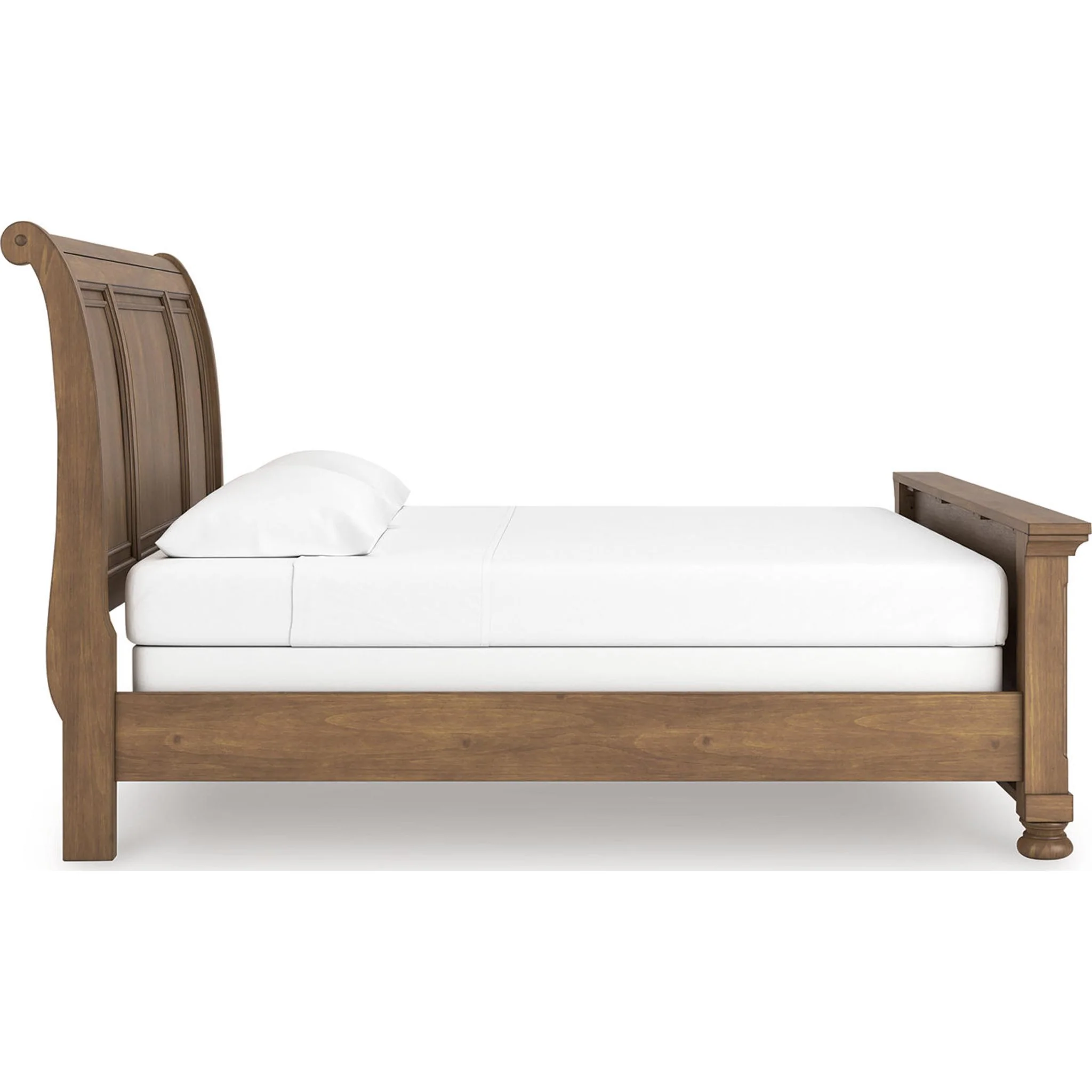 Feddinger Sleigh Bed - Medium Brown - Image 14