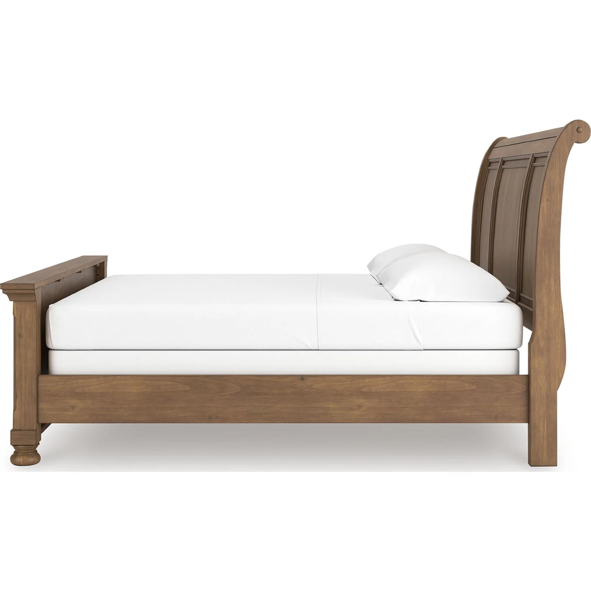 Feddinger Sleigh Bed - Medium Brown - Image 34