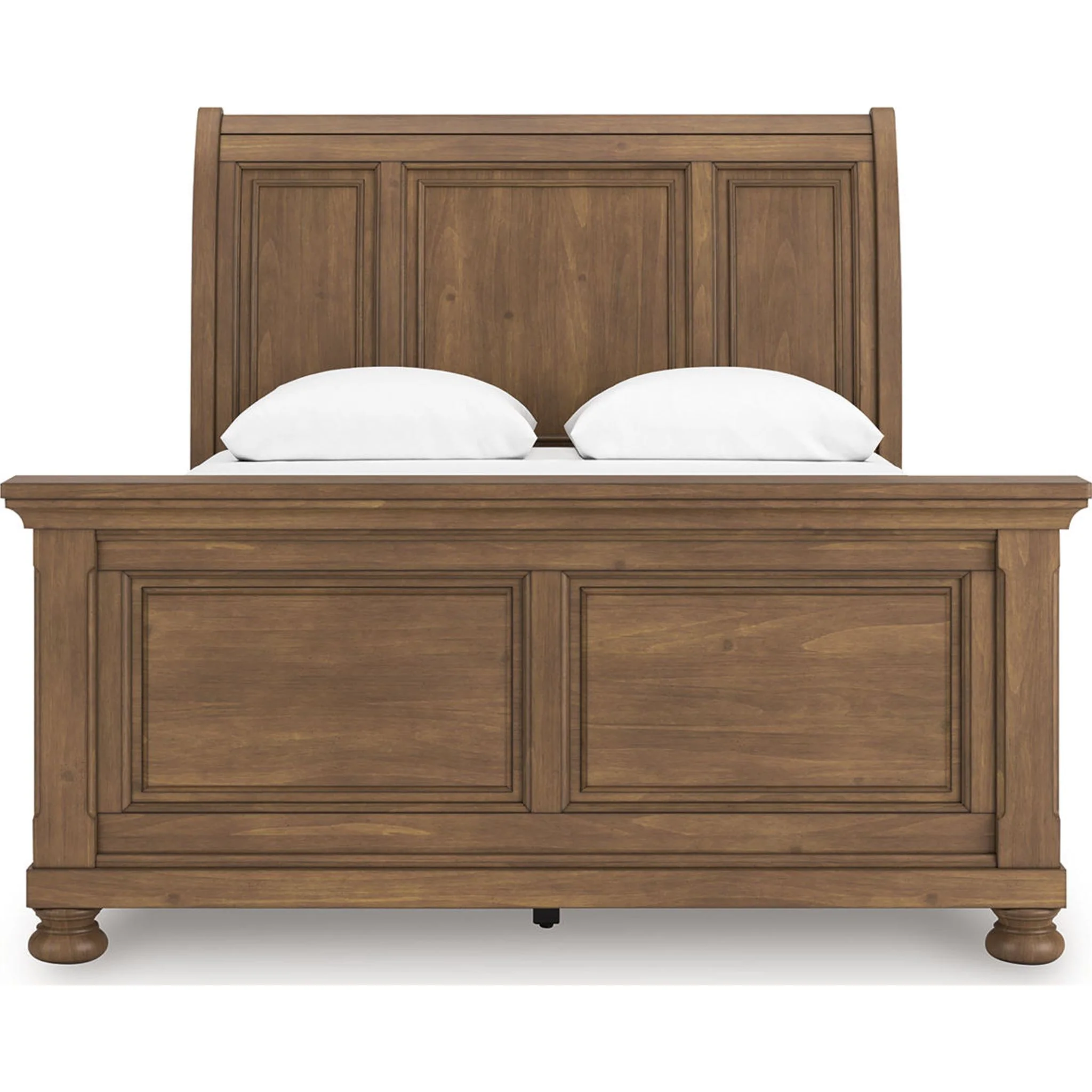 Feddinger Sleigh Bed - Medium Brown - Image 6
