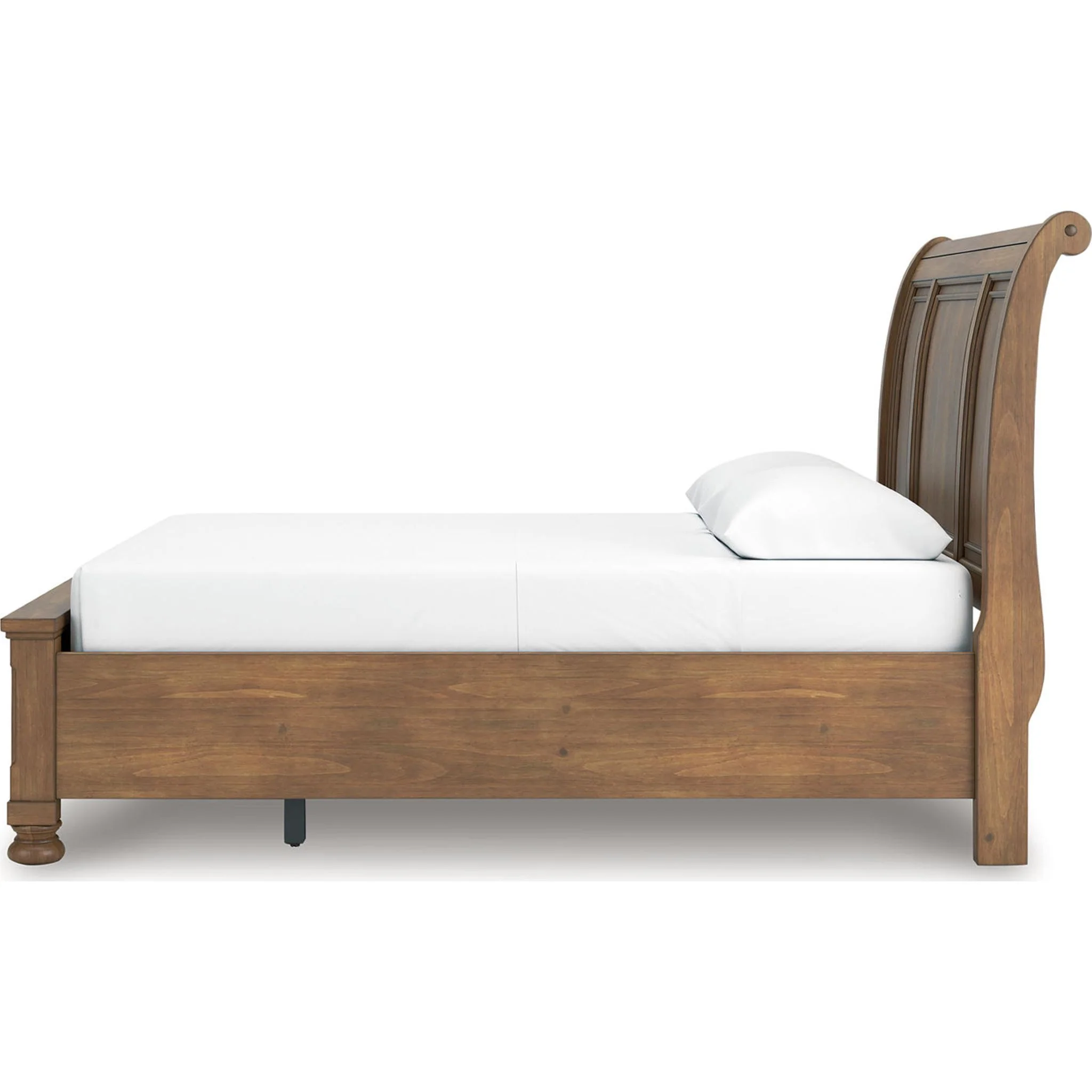 Feddinger Sleigh Storage Bed - Medium Brown - Image 7