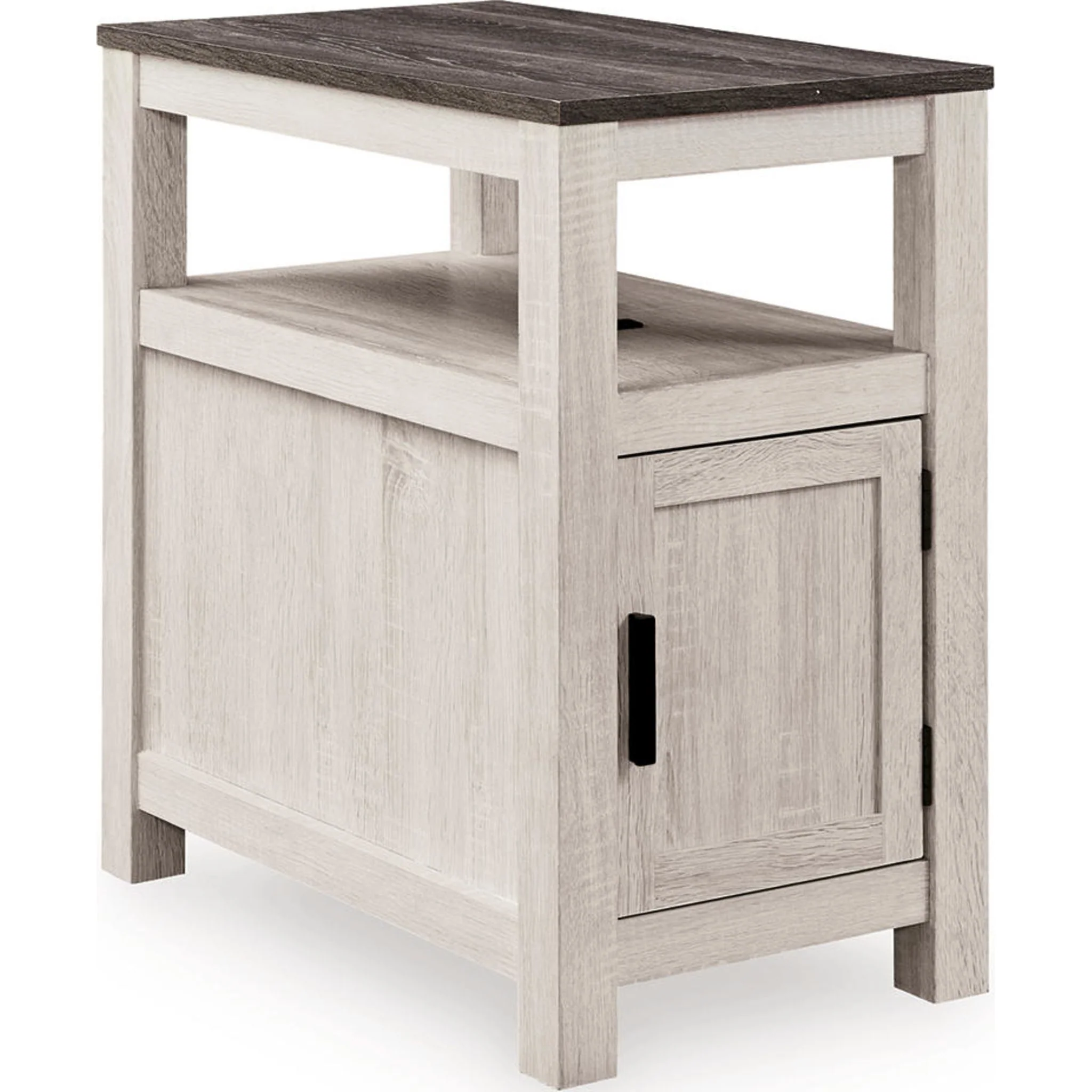 Fendenmore Chairside End Table - Brown Gray/Antique White