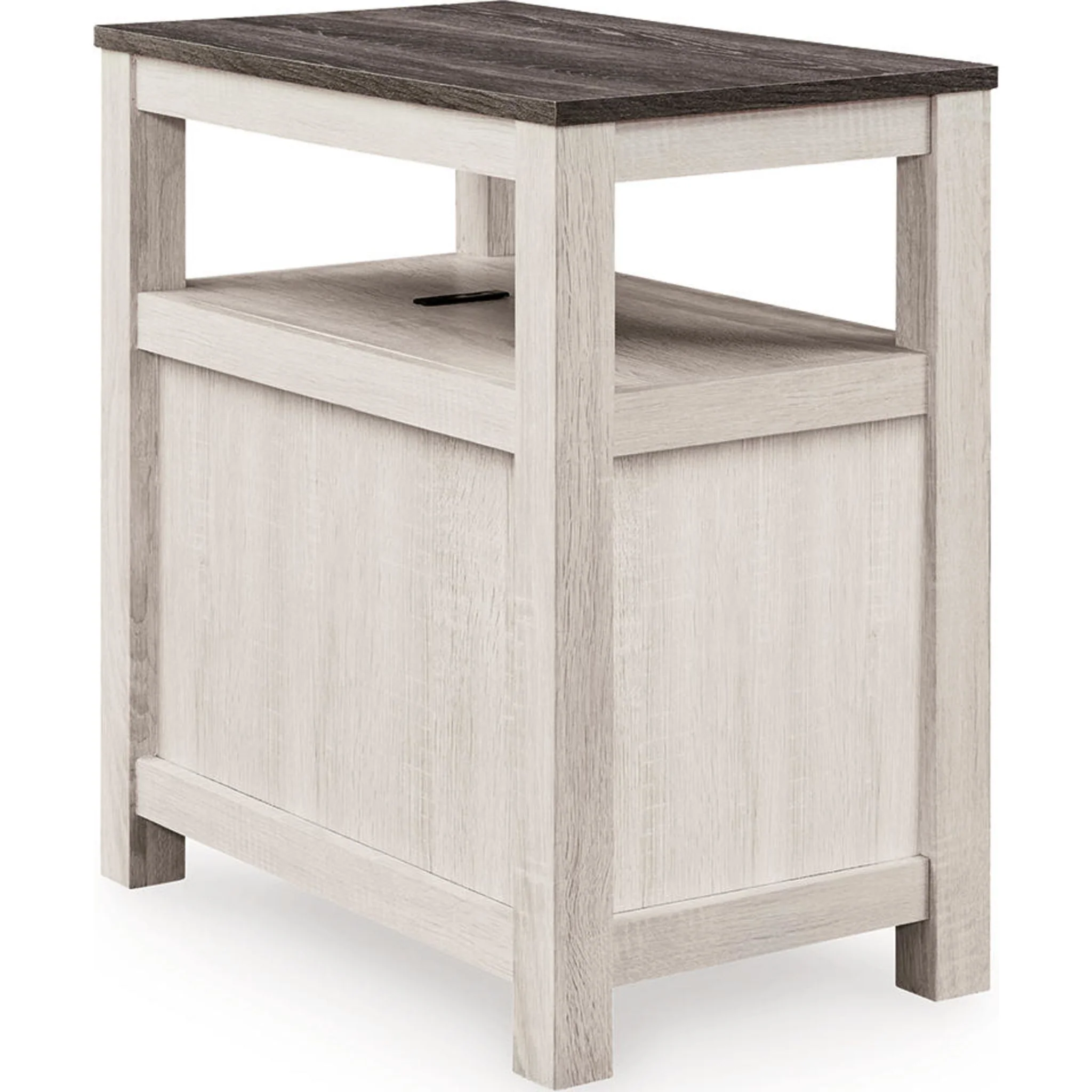 Fendenmore Chairside End Table - Brown Gray/Antique White - Image 4