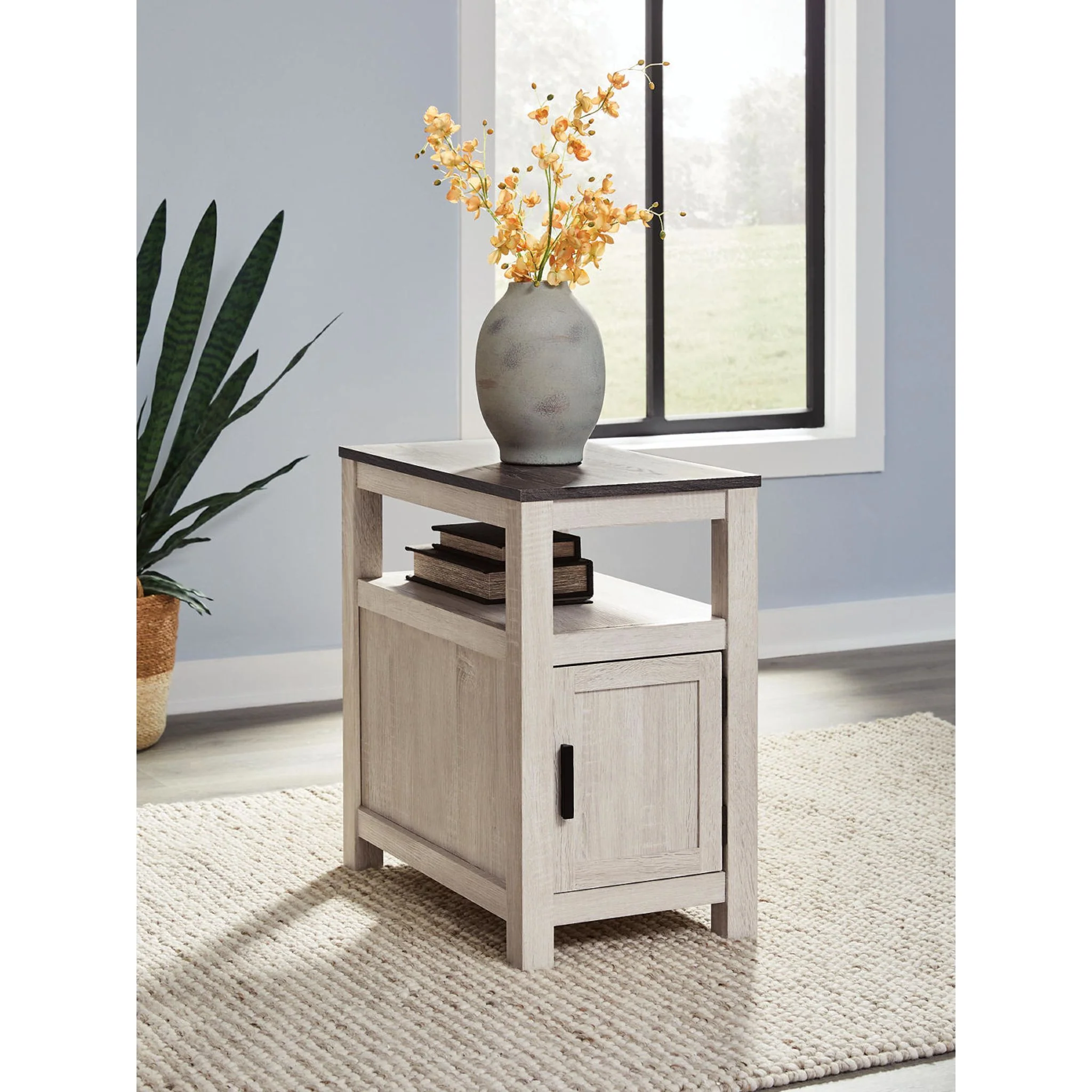 Fendenmore Chairside End Table - Brown Gray/Antique White - Image 5