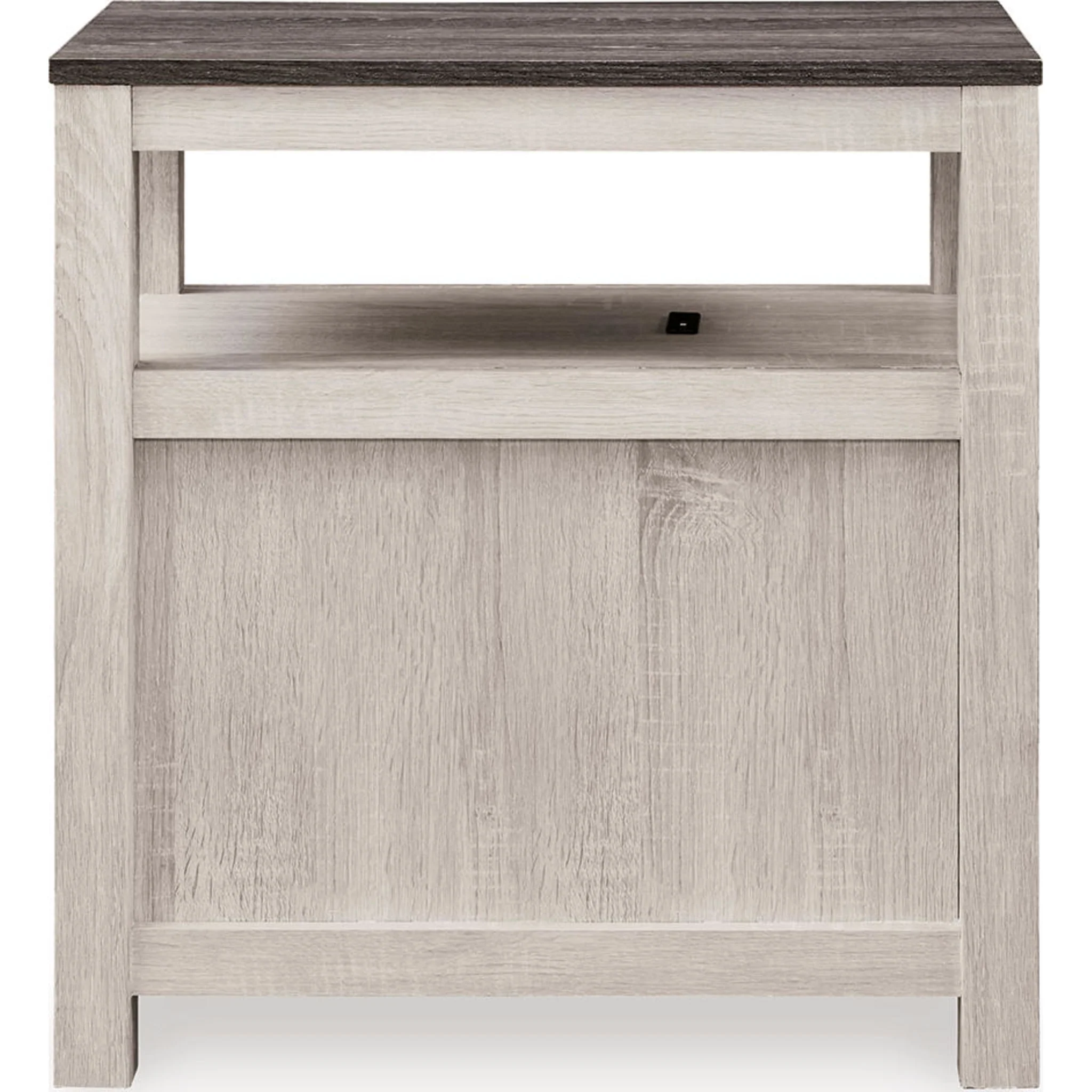 Fendenmore Chairside End Table - Brown Gray/Antique White - Image 8