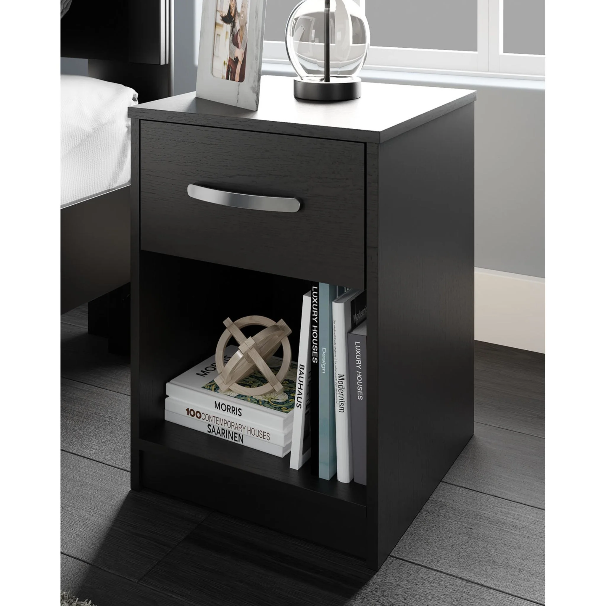 Finch Nightstand - Black - Image 4