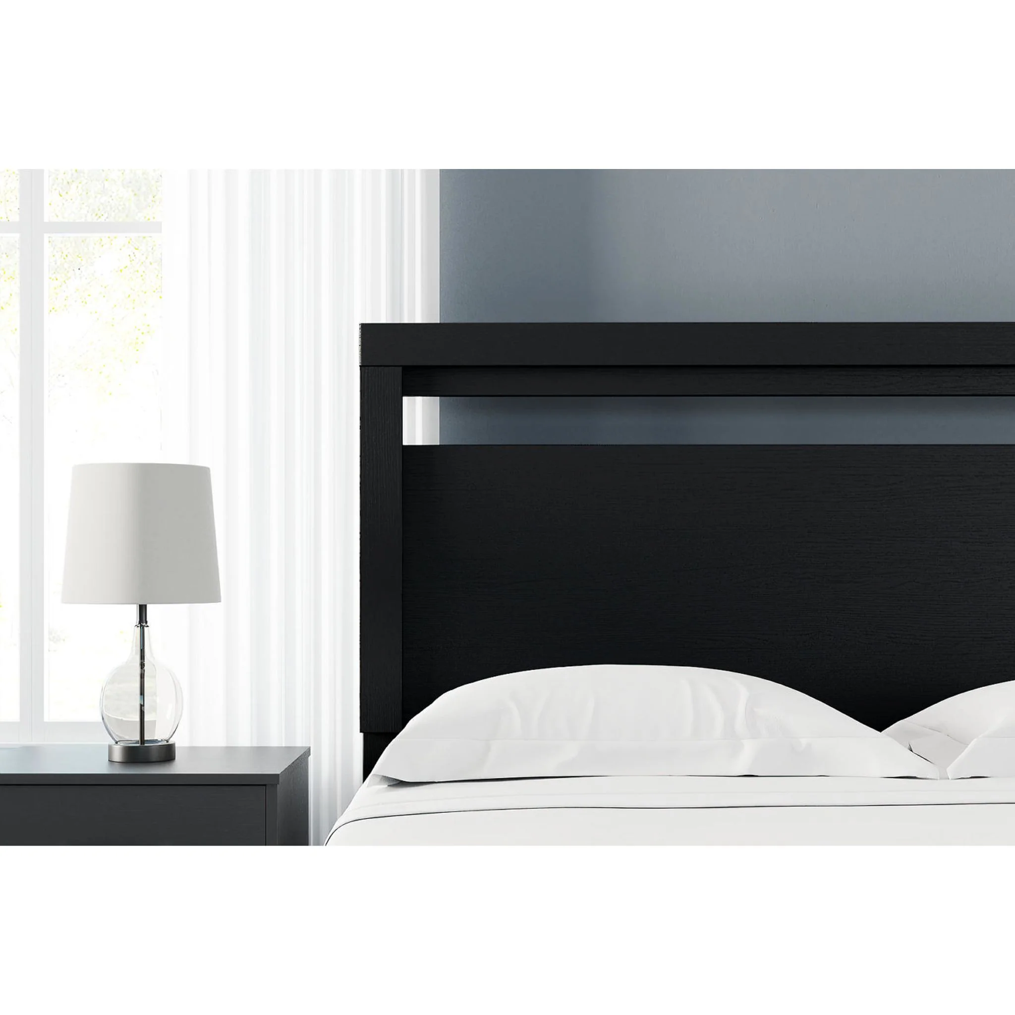 Finch Queen Panel Headboard - Black - Image 8