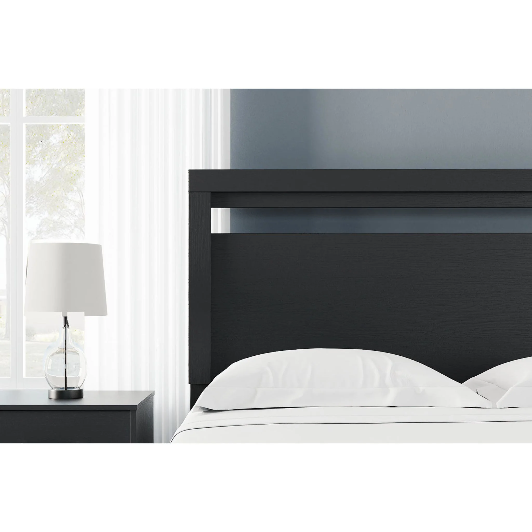 Finch Queen Panel Headboard - Black - Image 9