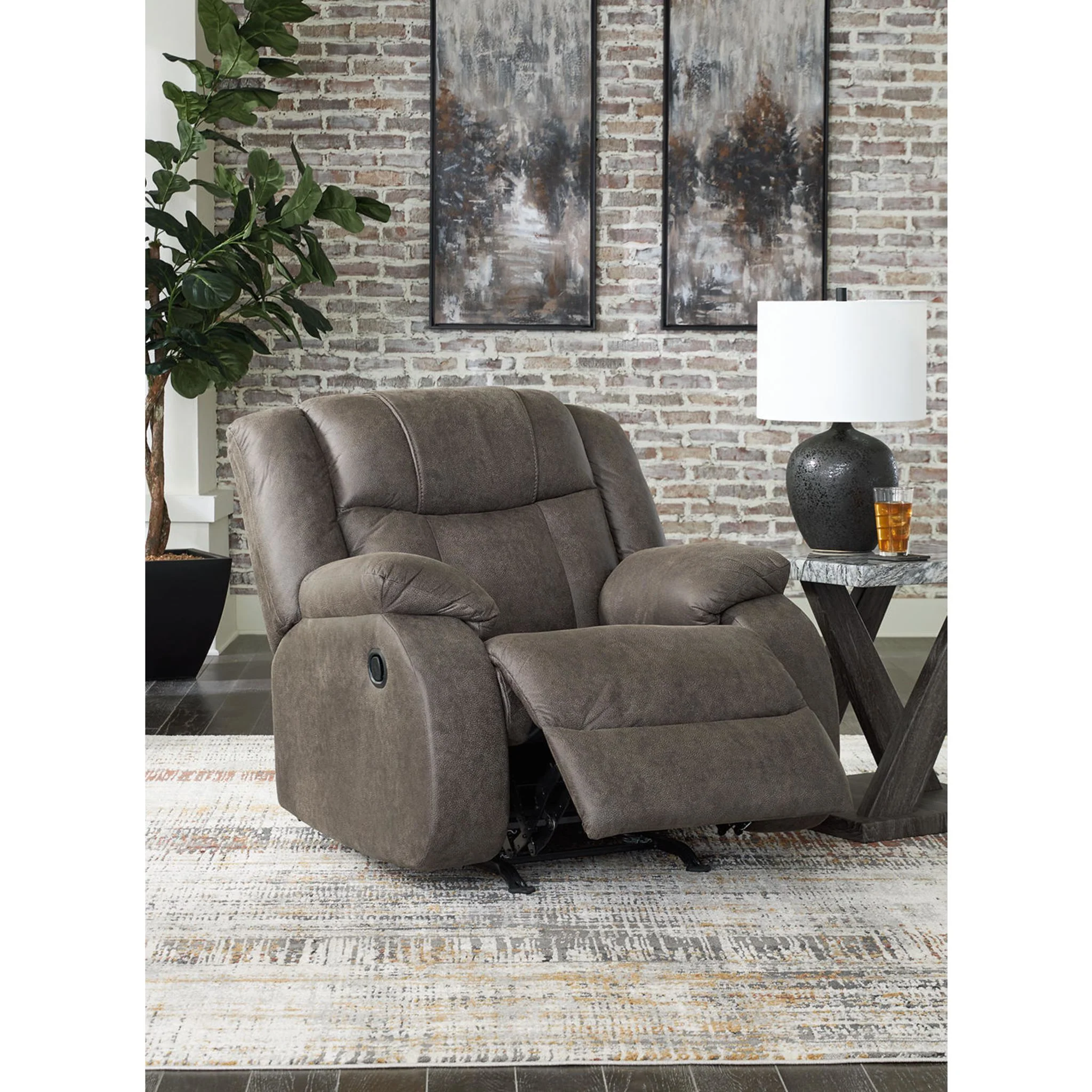 First Base Rocker Recliner - Gunmetal - Image 23