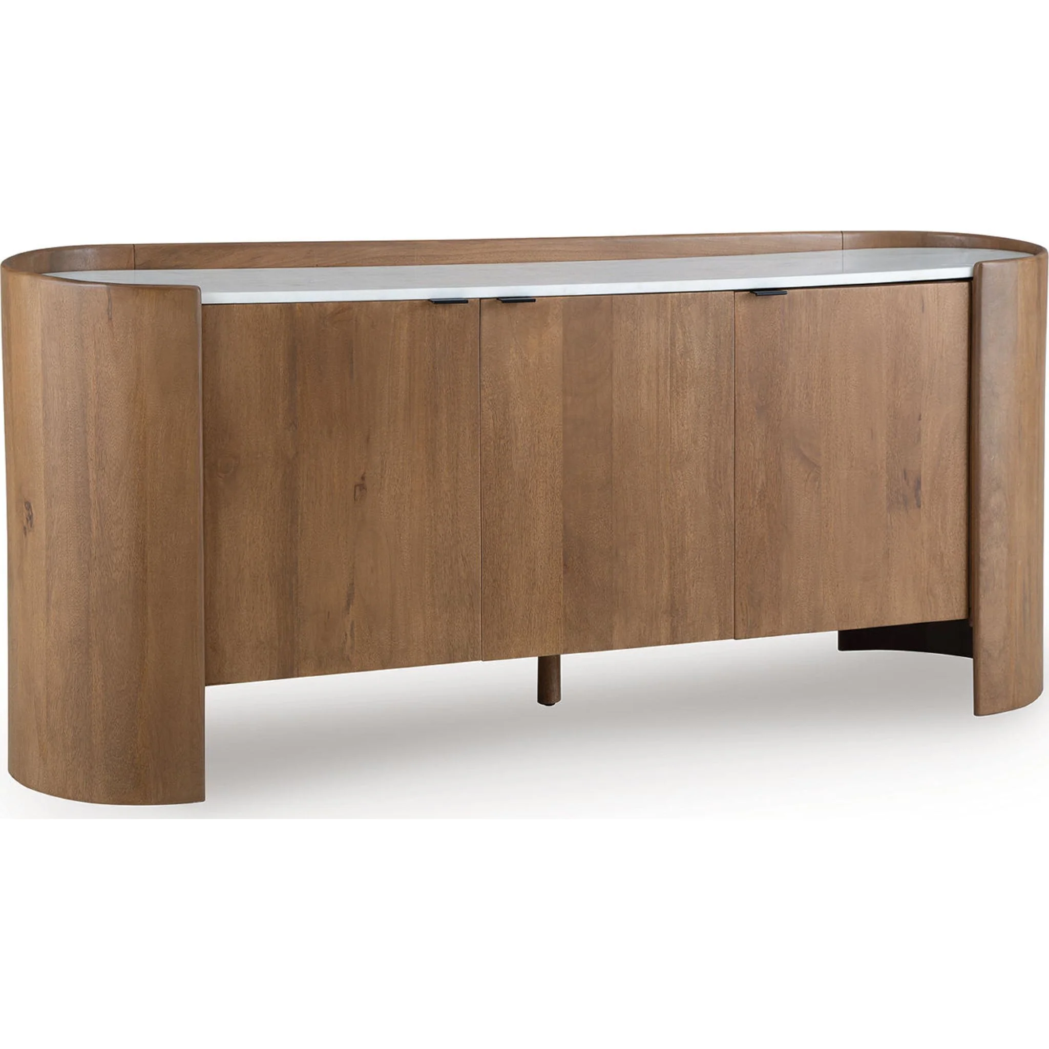 Fitzroy Accent Cabinet - Brown/White - Image 4