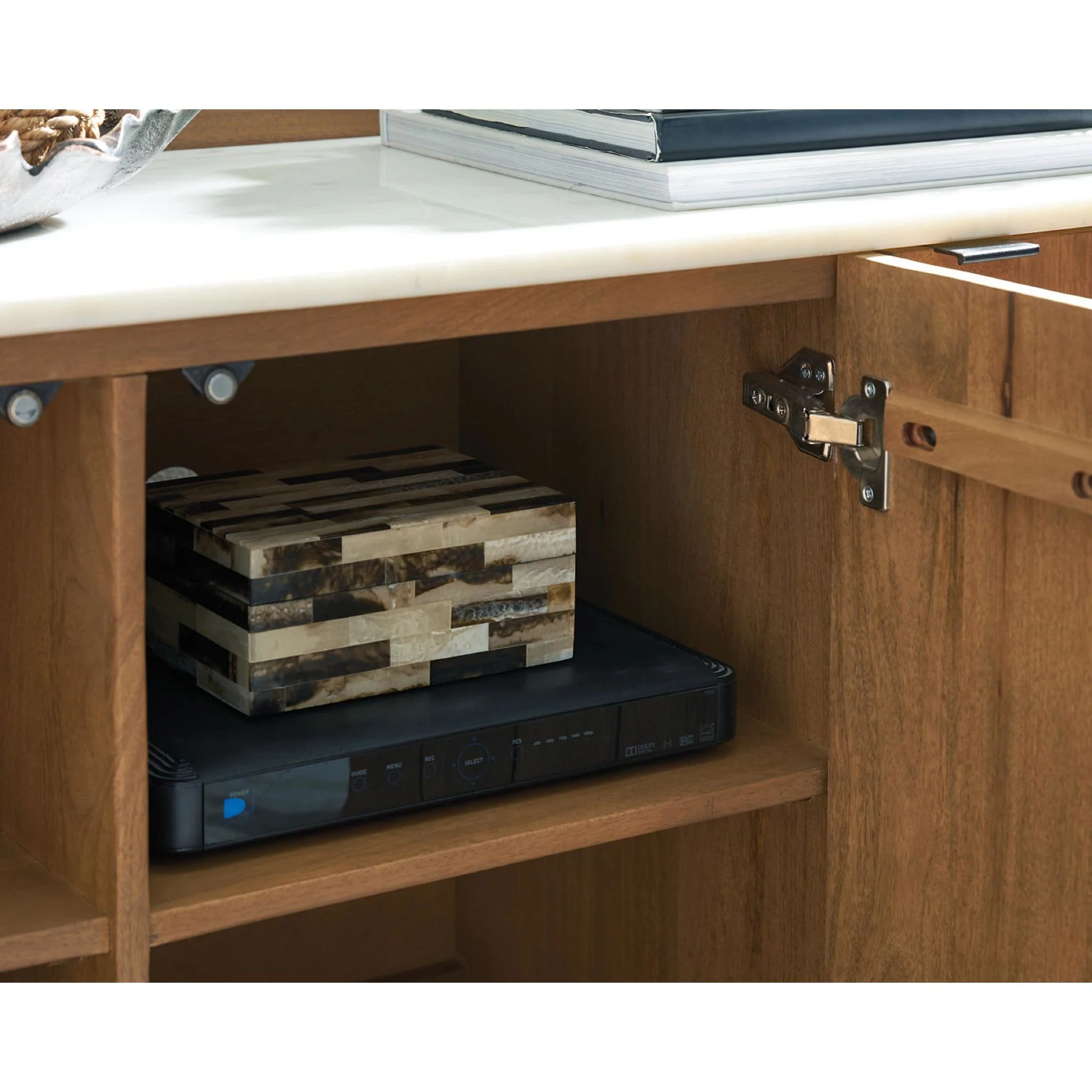 Fitzroy Accent Cabinet - Brown/White - Image 7