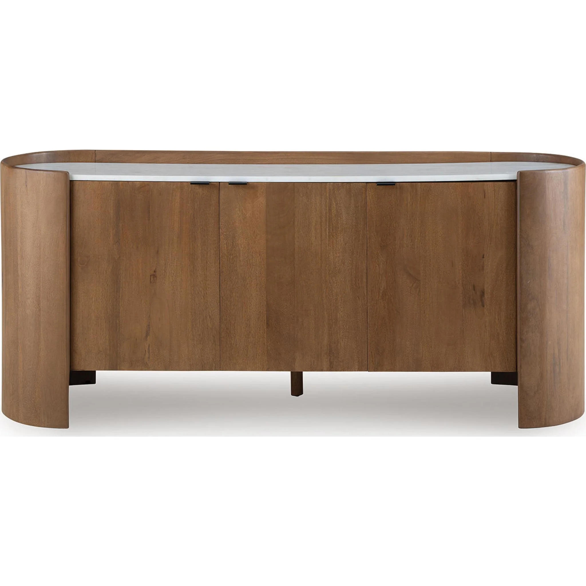 Fitzroy Accent Cabinet - Brown/White - Image 8
