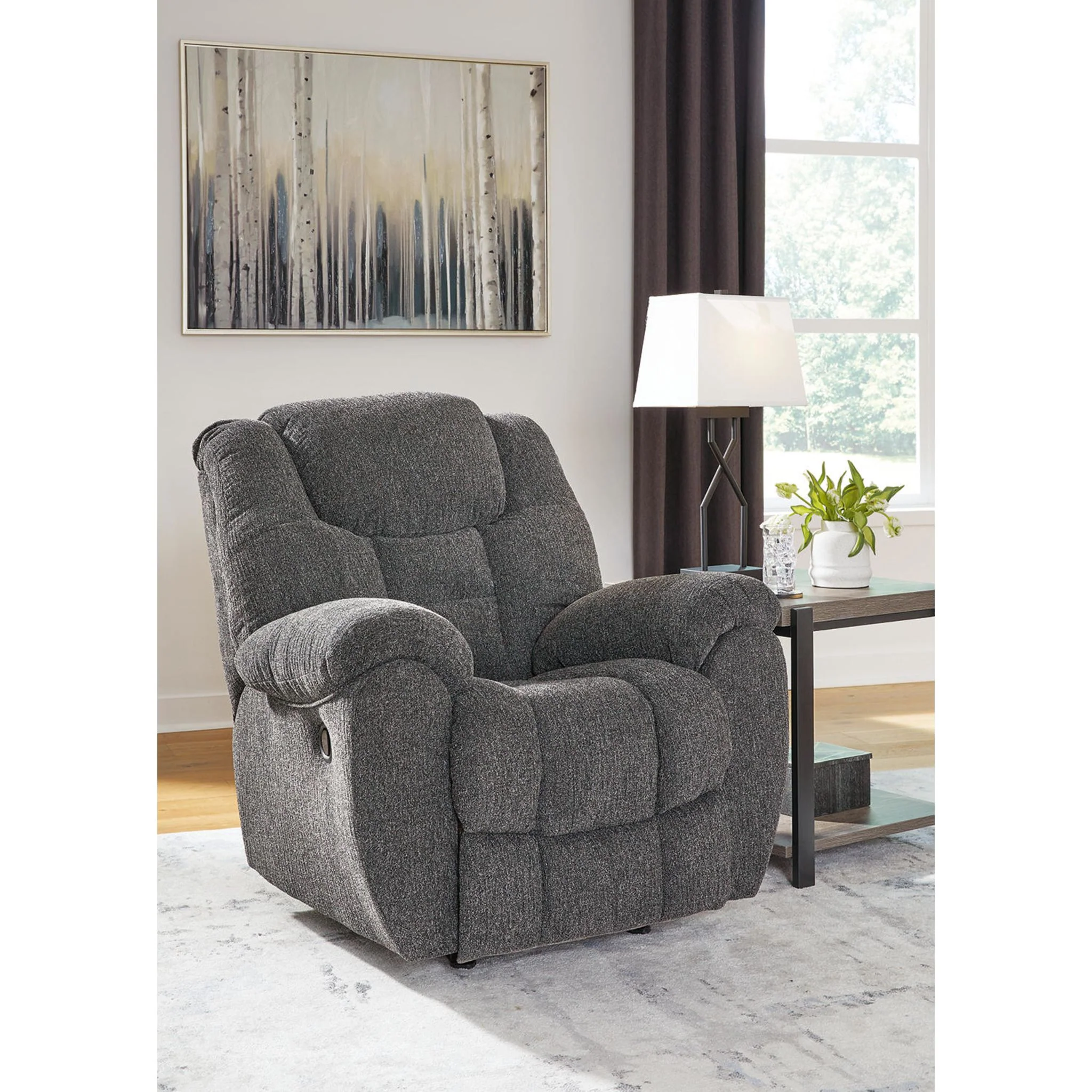 Foreside Recliner - Charcoal - Image 2