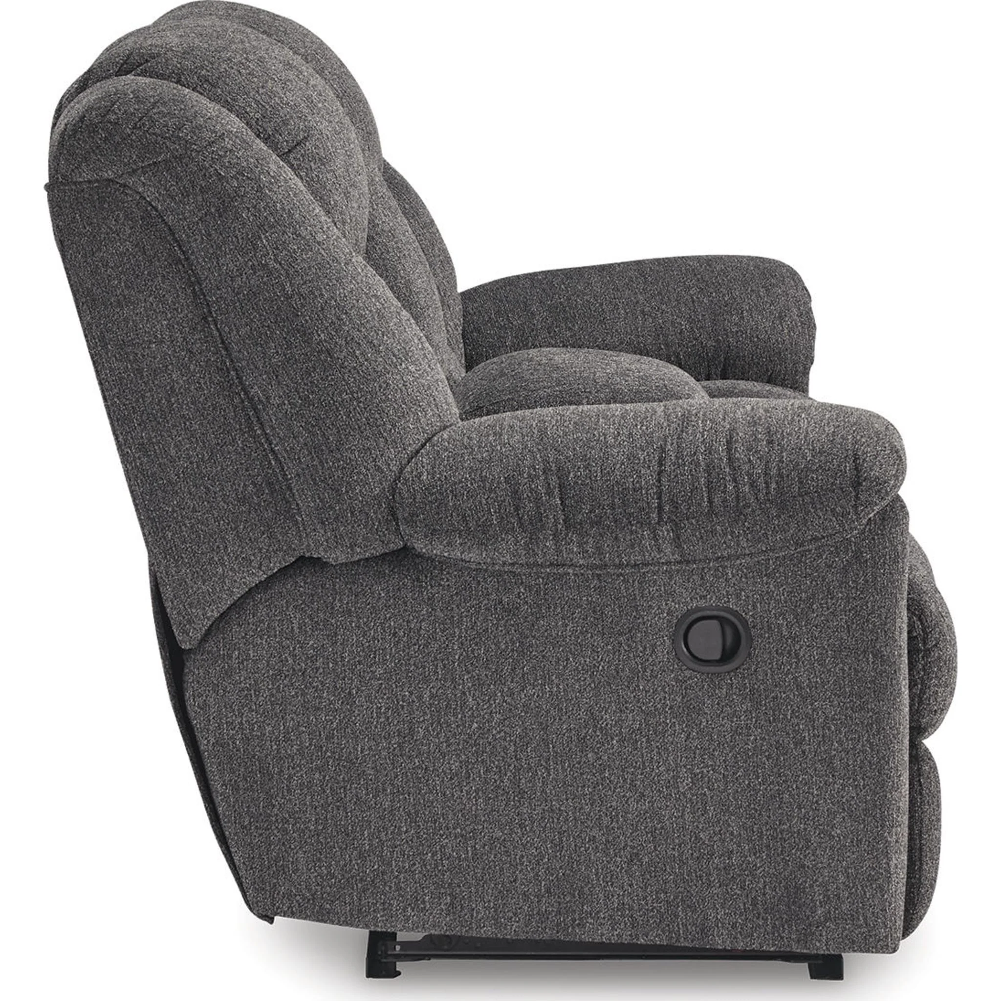 Foreside Reclining Loveseat with Console - Charcoal - Image 8