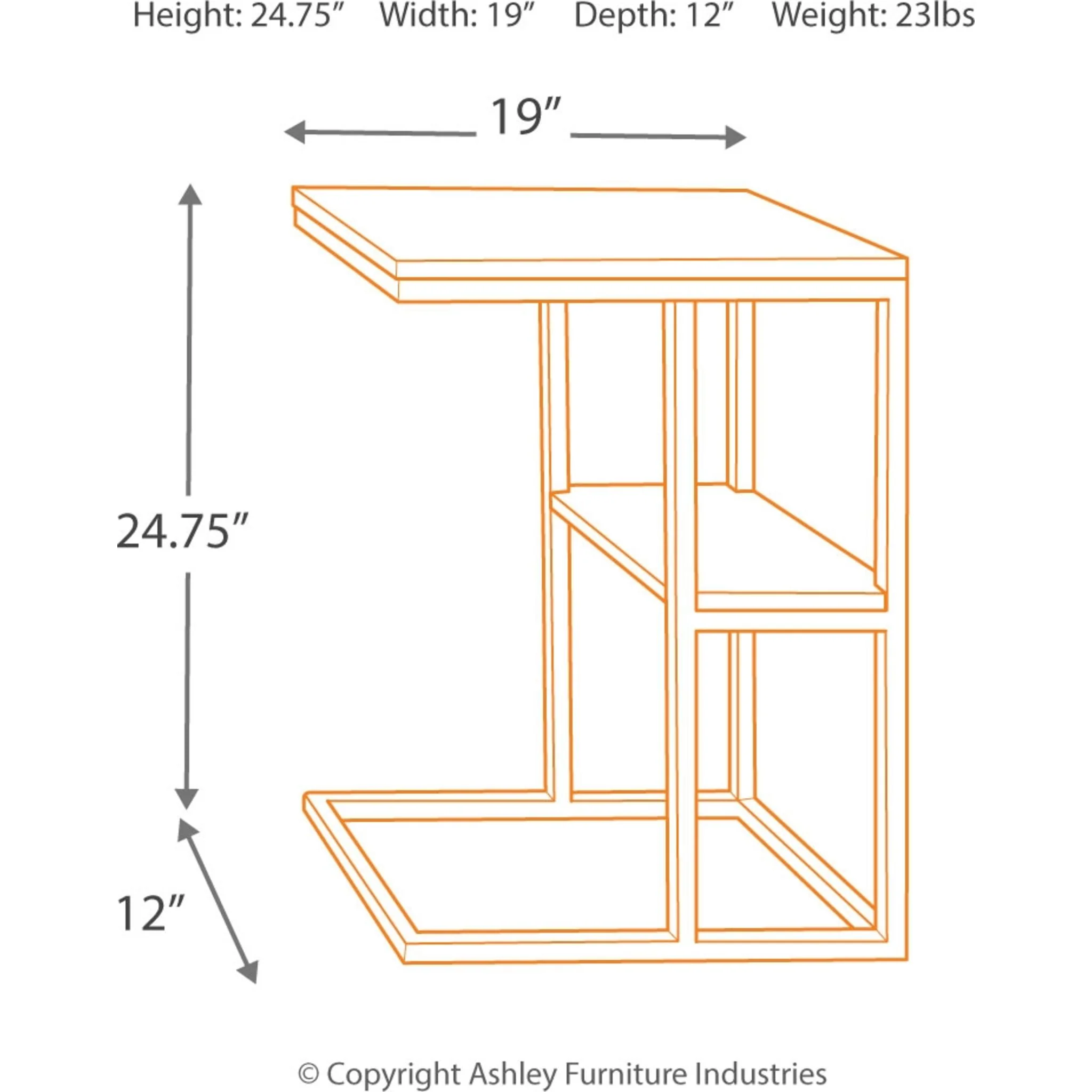 Forestmin Accent Table - Natural/Black - Image 4
