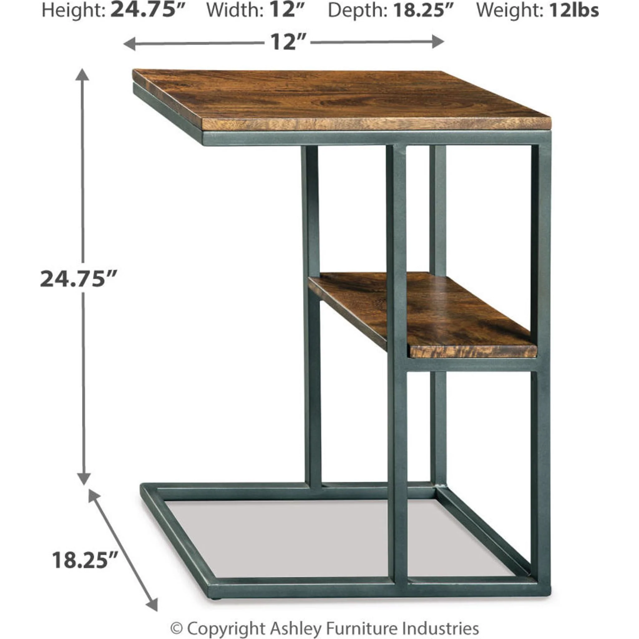 Forestmin Accent Table - Natural/Black - Image 6