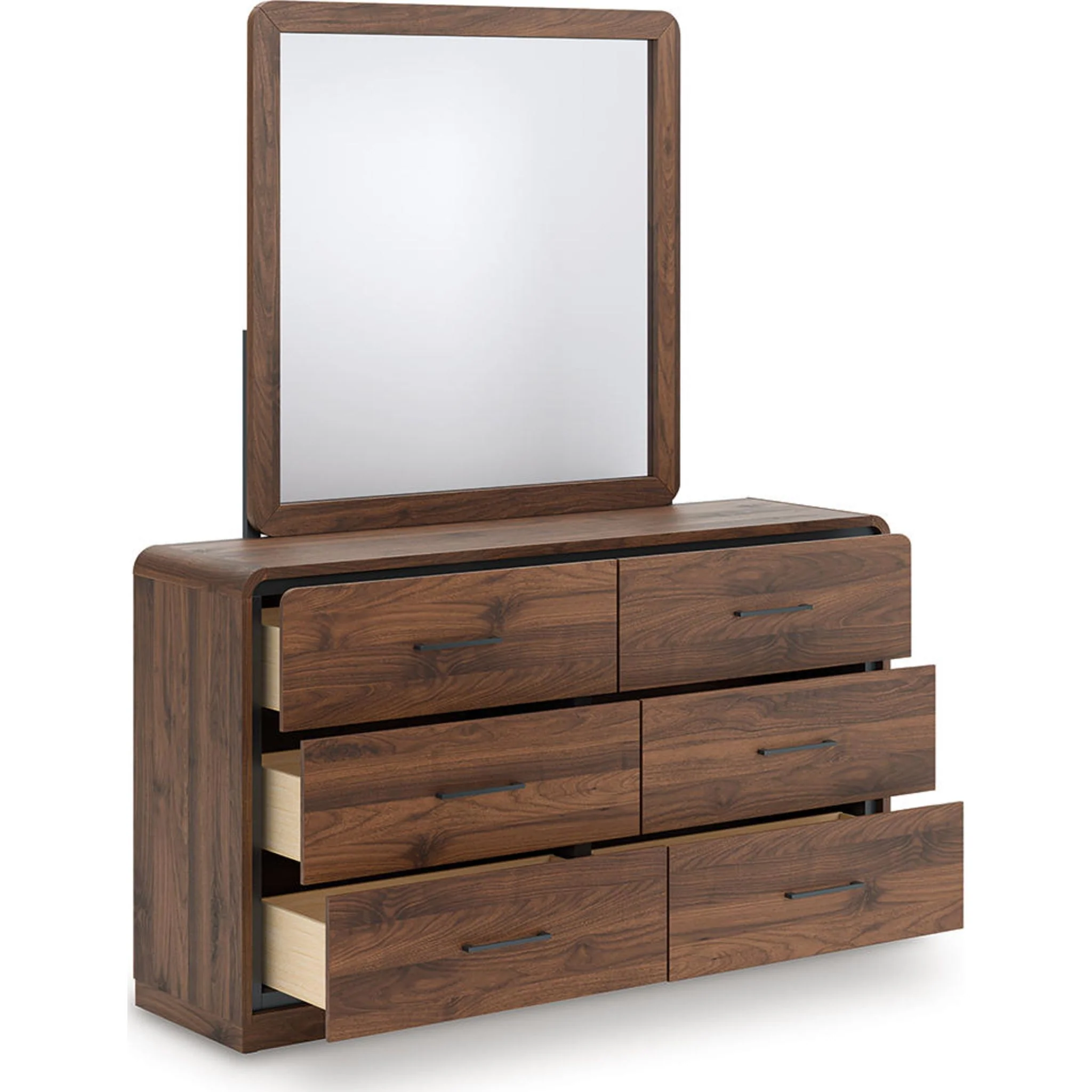 Fortlorn Dresser and Mirror - Walnut Brown - Image 3