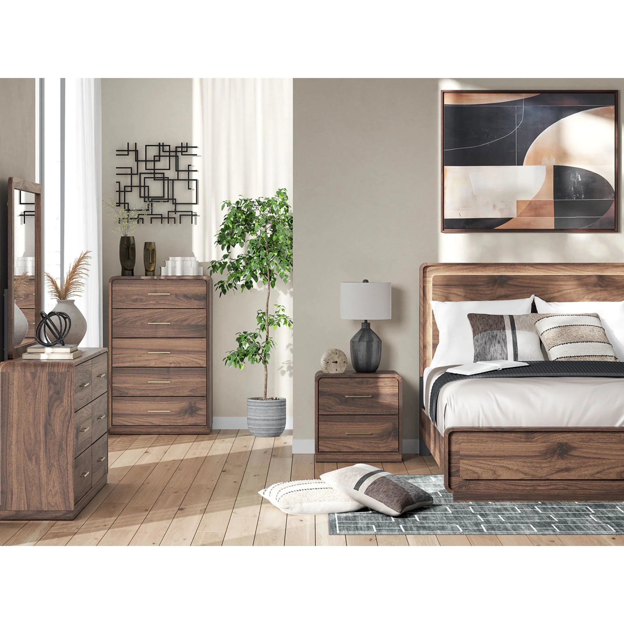 Fortlorn Nightstand - Walnut Brown - Image 3